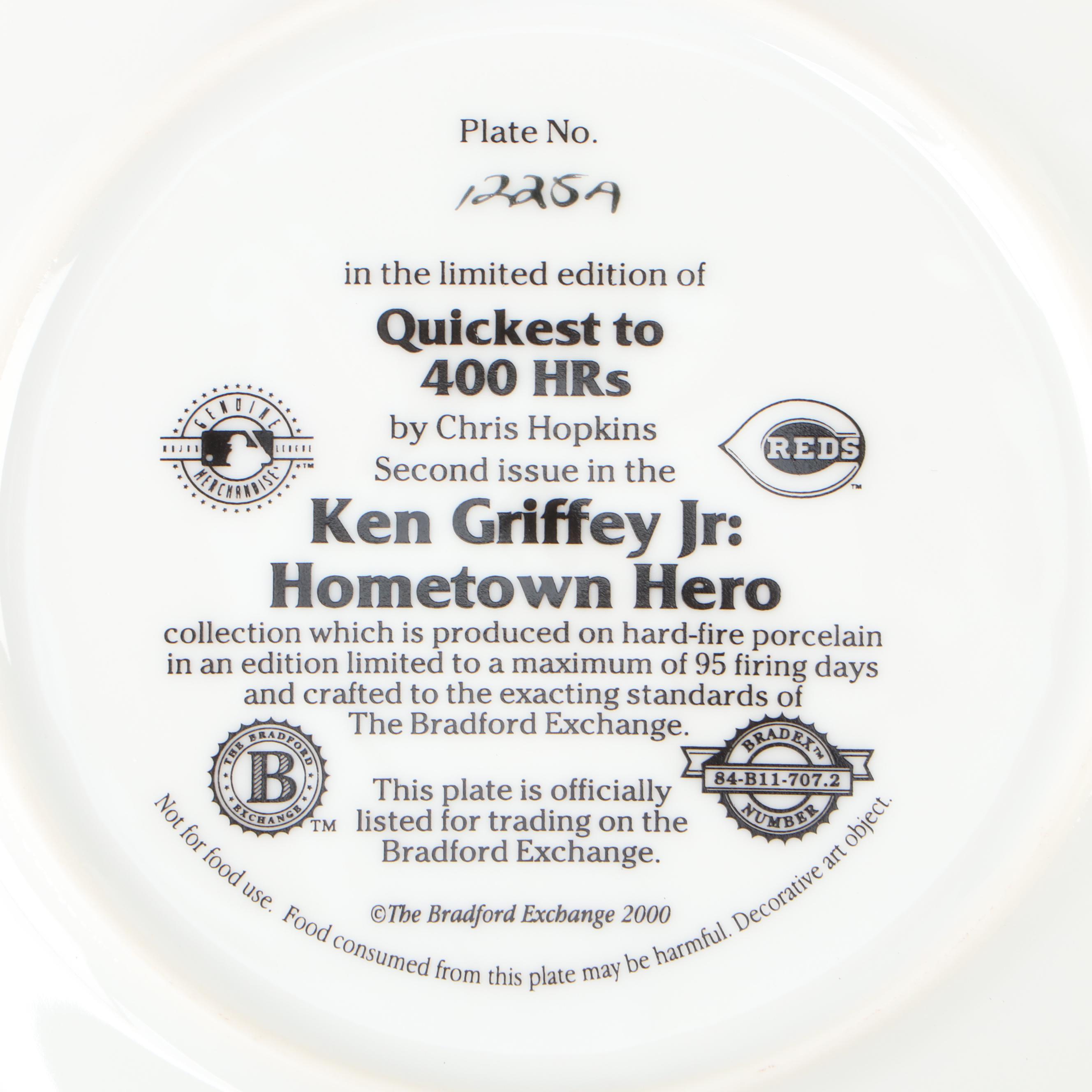 Ken Griffey Jr. Commemorative Baseball, Bradford Exchange Plates and More