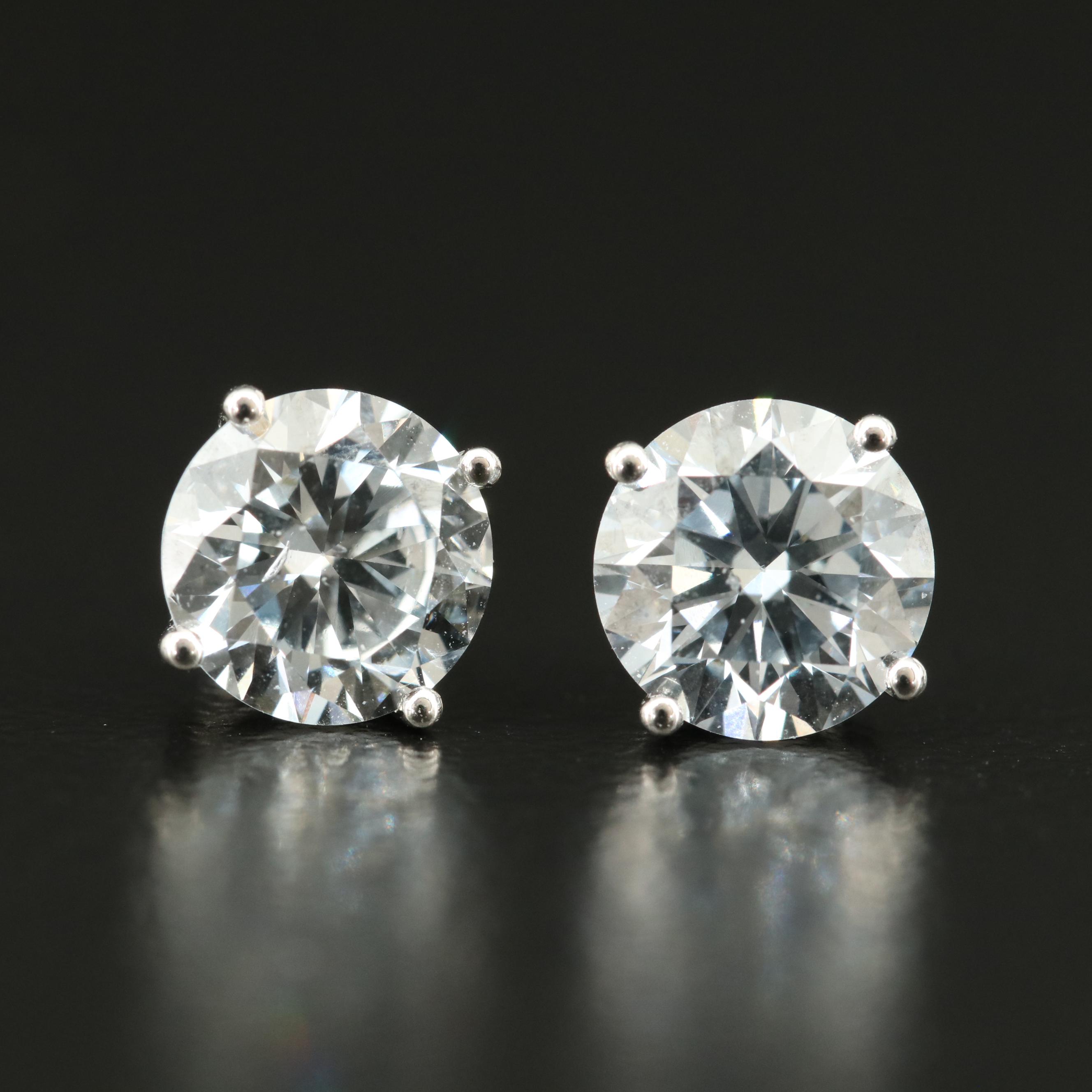 14K 2.00 CTW Lab Grown Diamond Stud Earrings