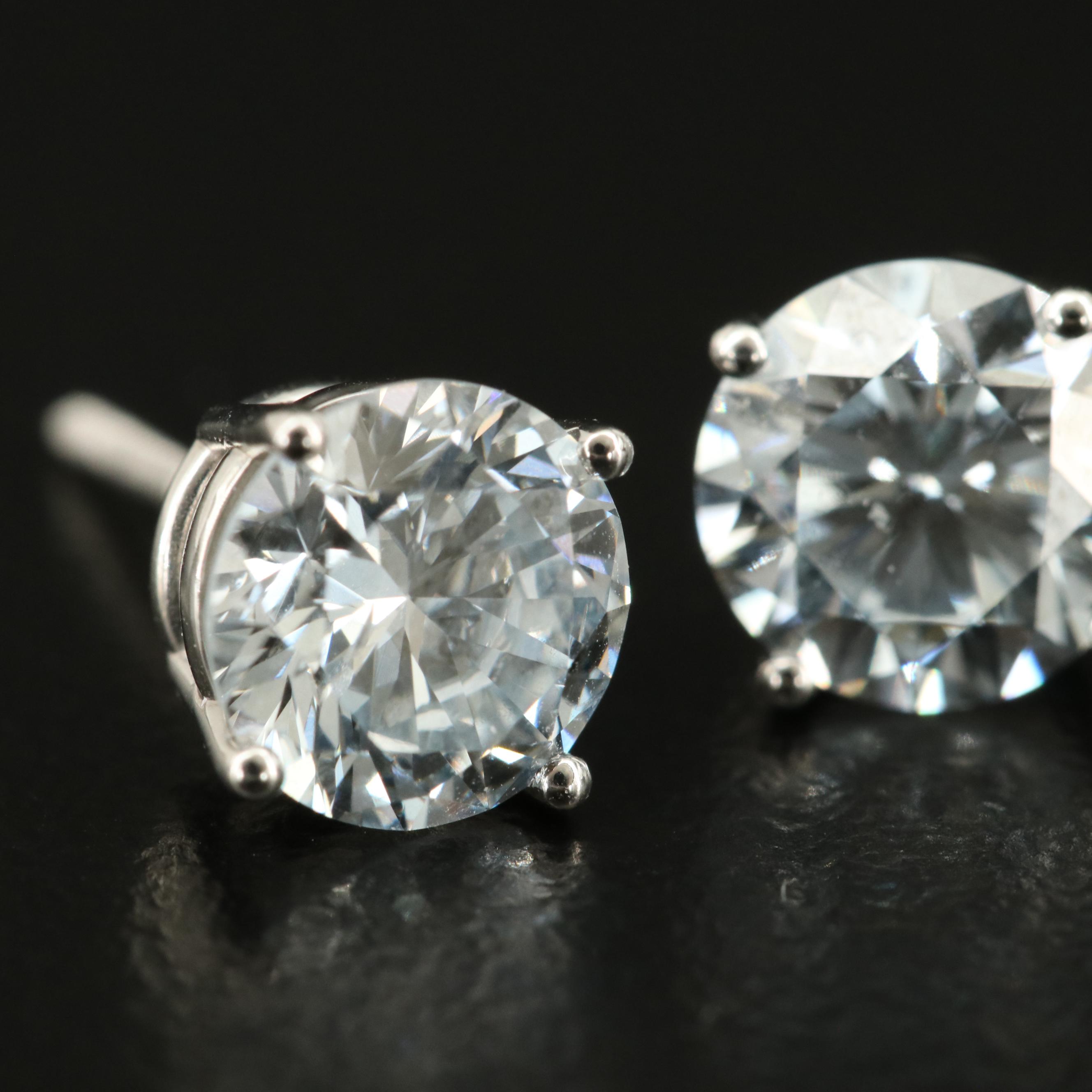 14K 2.00 CTW Lab Grown Diamond Stud Earrings