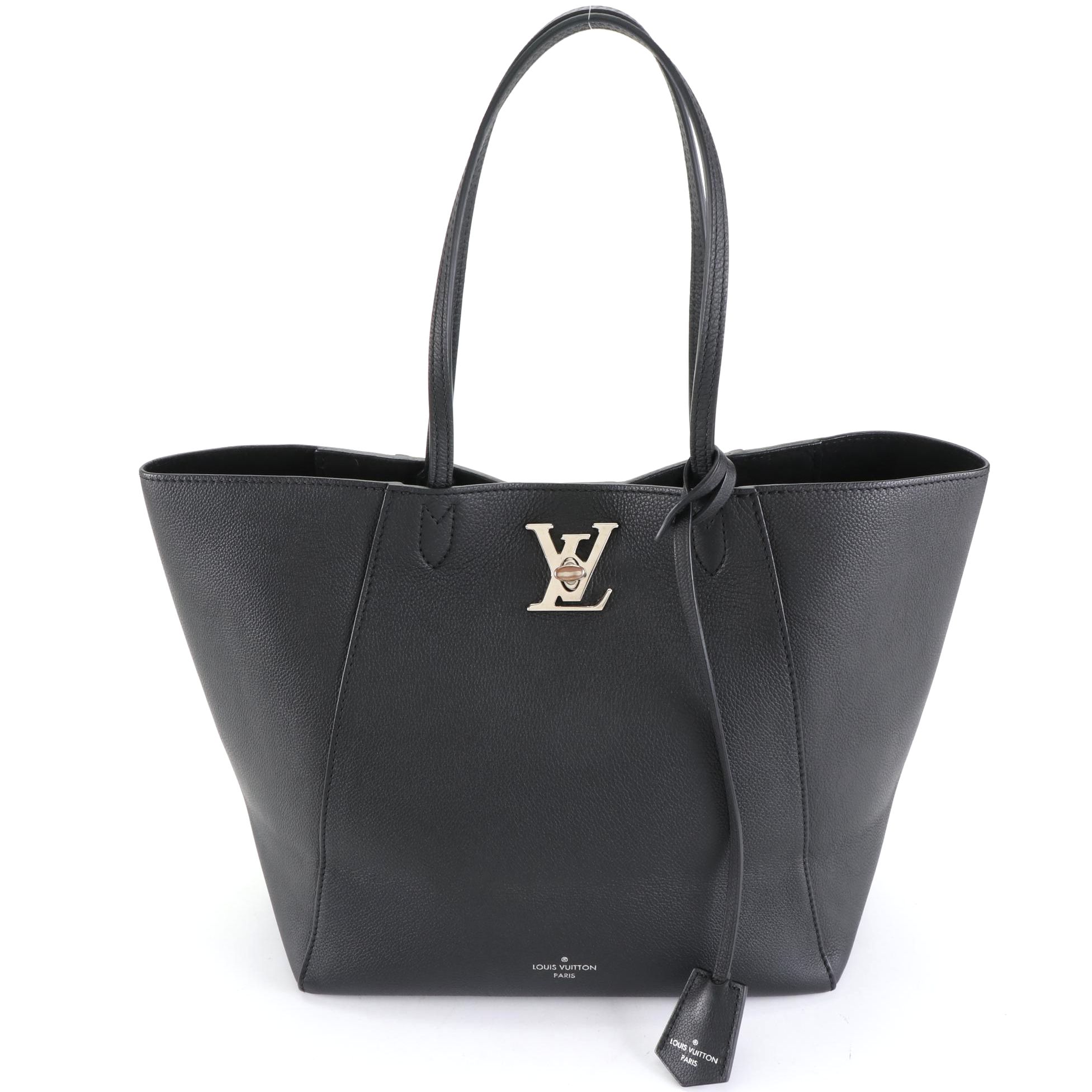 Louis Vuitton Lockme Cabas Tote in Grained Calfskin Leather
