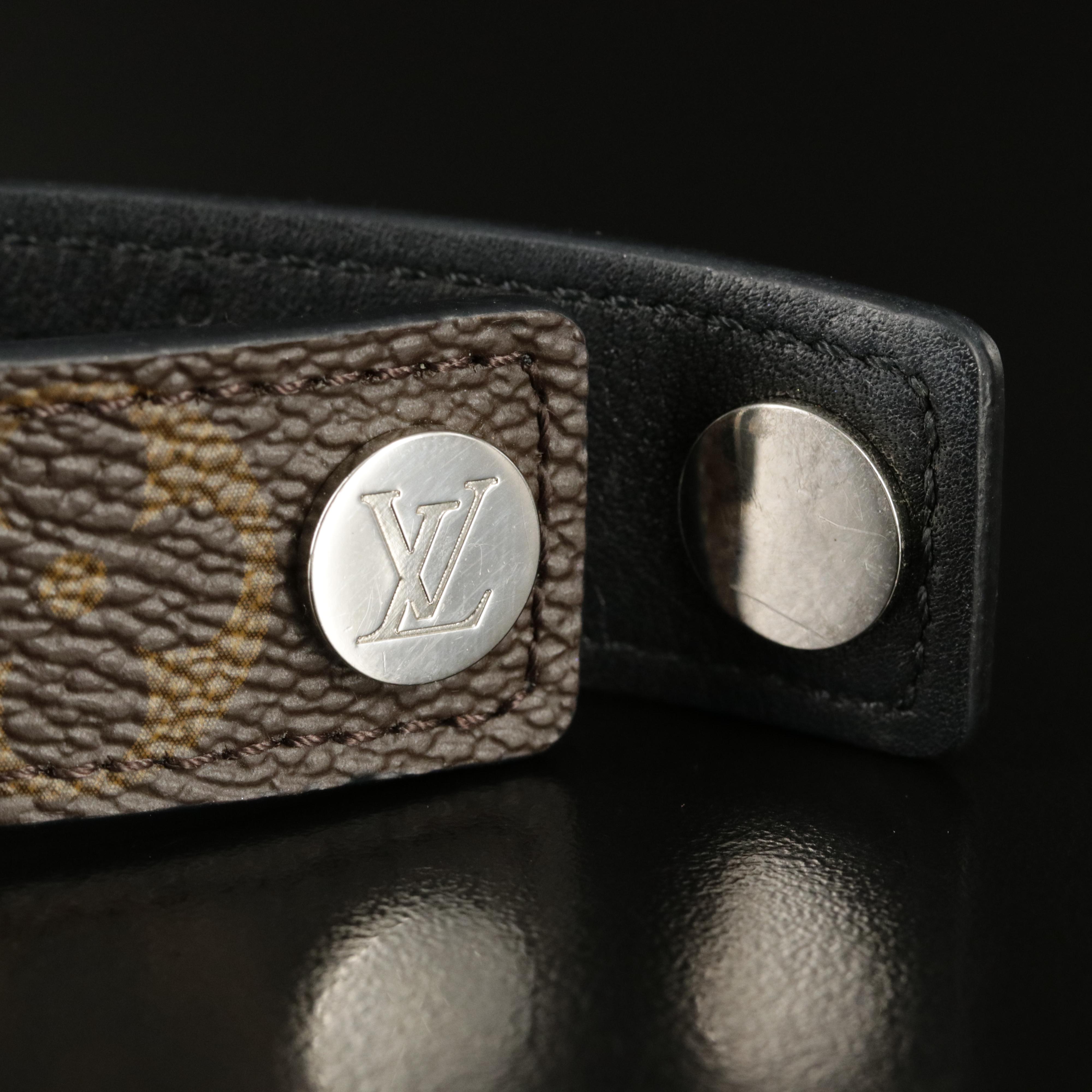 Louis Vuitton Hockenheim Bracelet in Monogram Canvas and Leather with Box