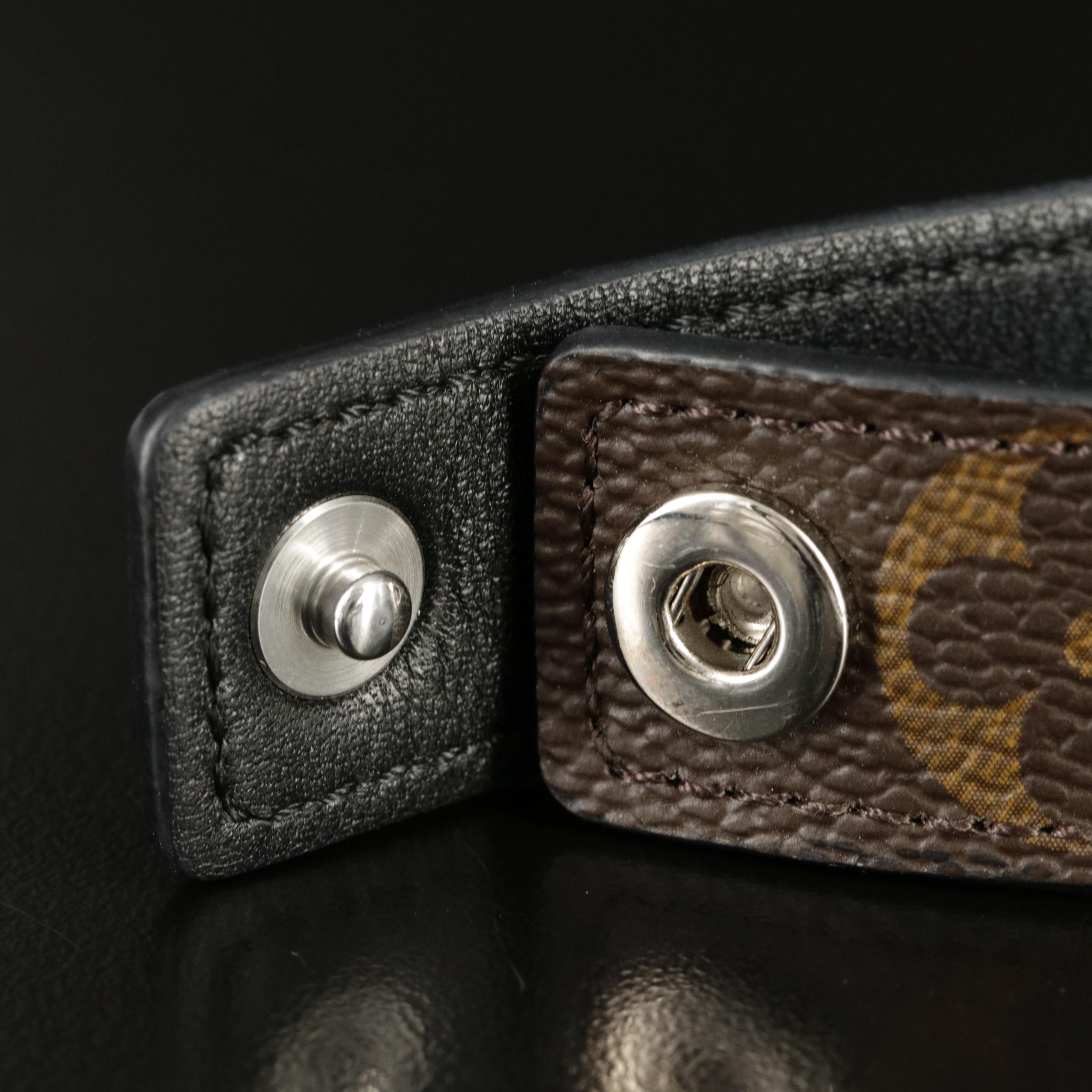 Louis Vuitton Hockenheim Bracelet in Monogram Canvas and Leather with Box