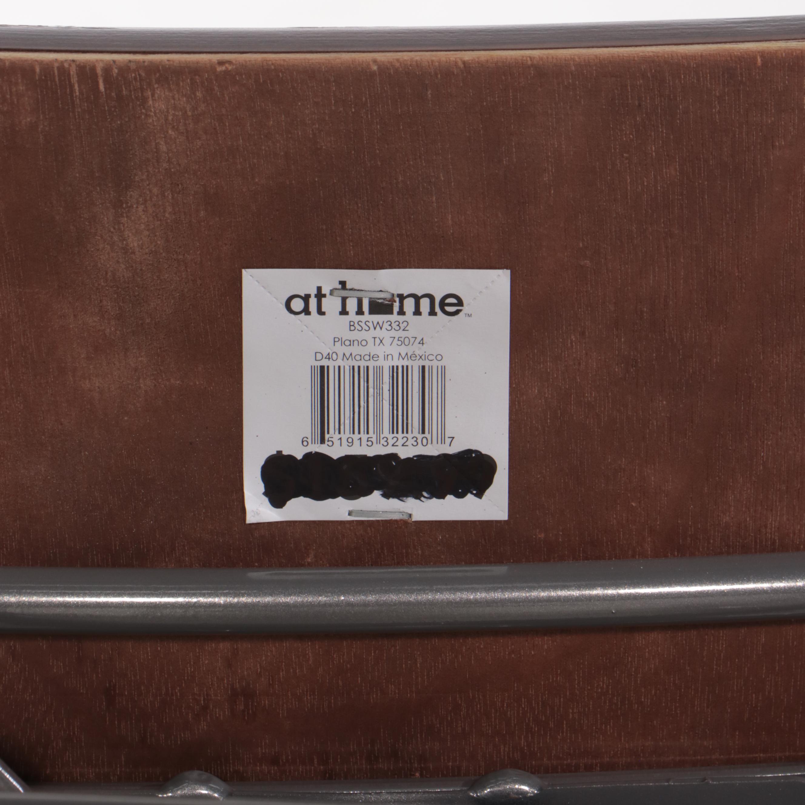 Pair of At Home Modernist Style Swivel Bar Stools