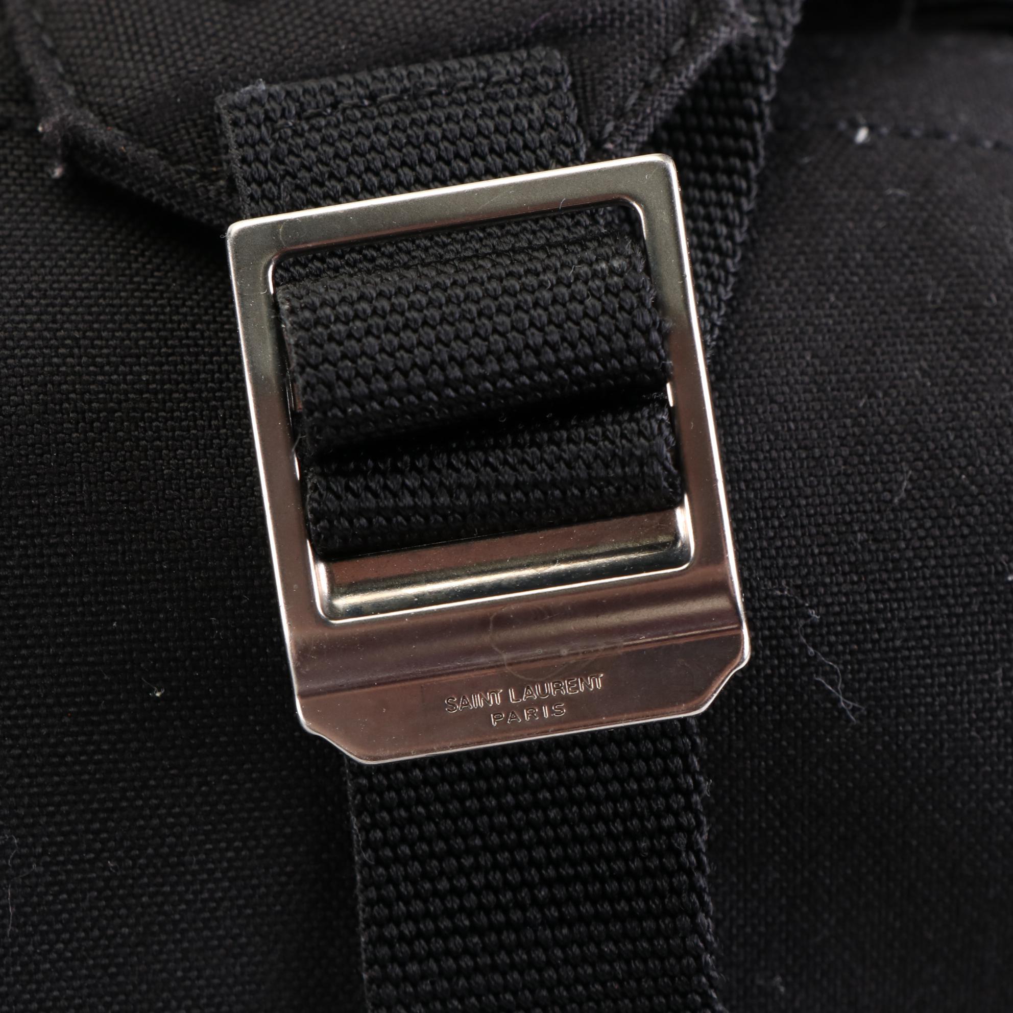 Saint Laurent City Backpack in Gold Star Embellished Black Canvas