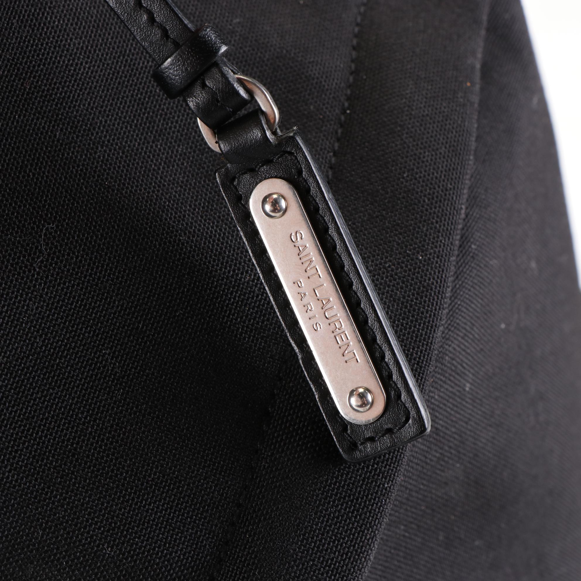 Saint Laurent City Backpack in Gold Star Embellished Black Canvas