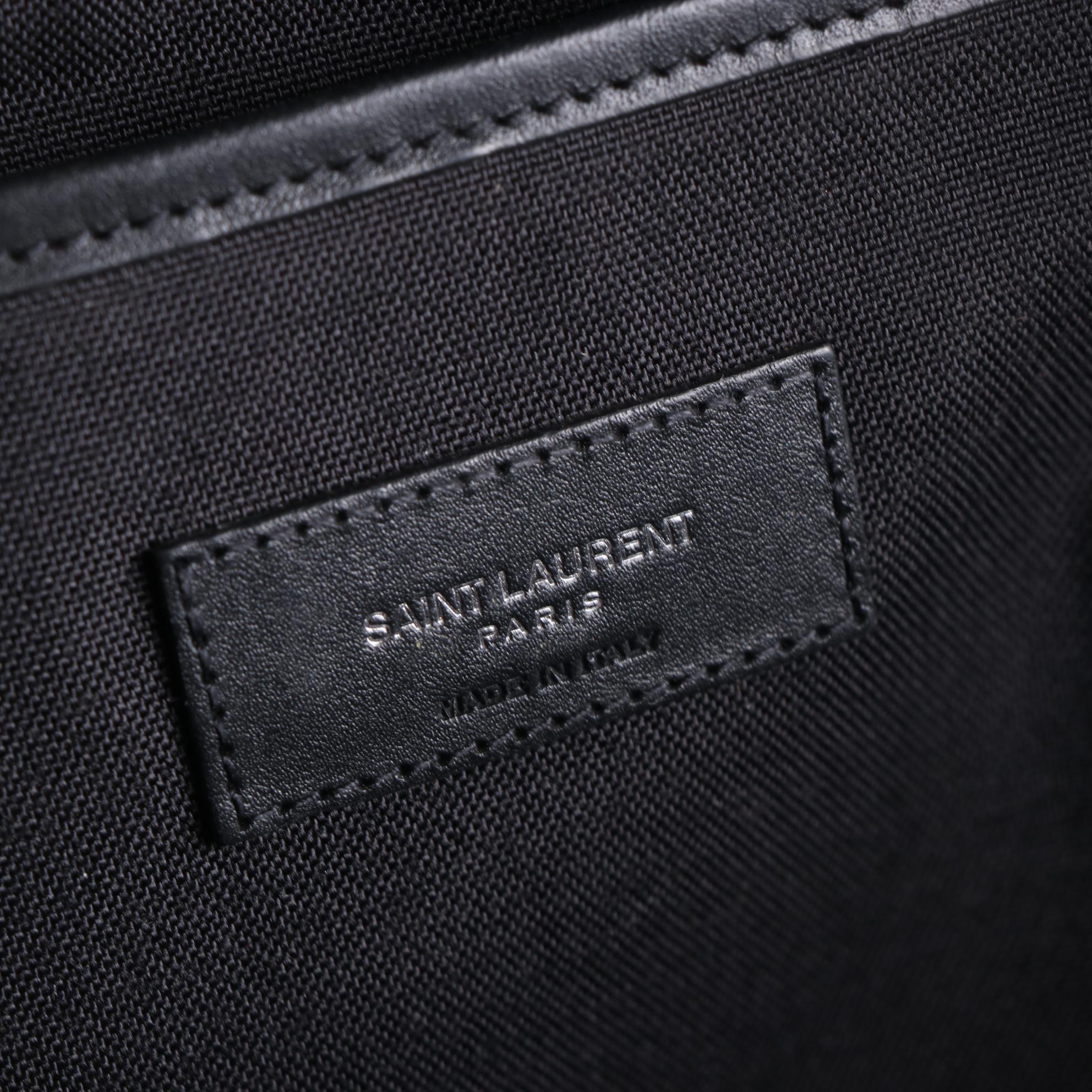 Saint Laurent City Backpack in Gold Star Embellished Black Canvas