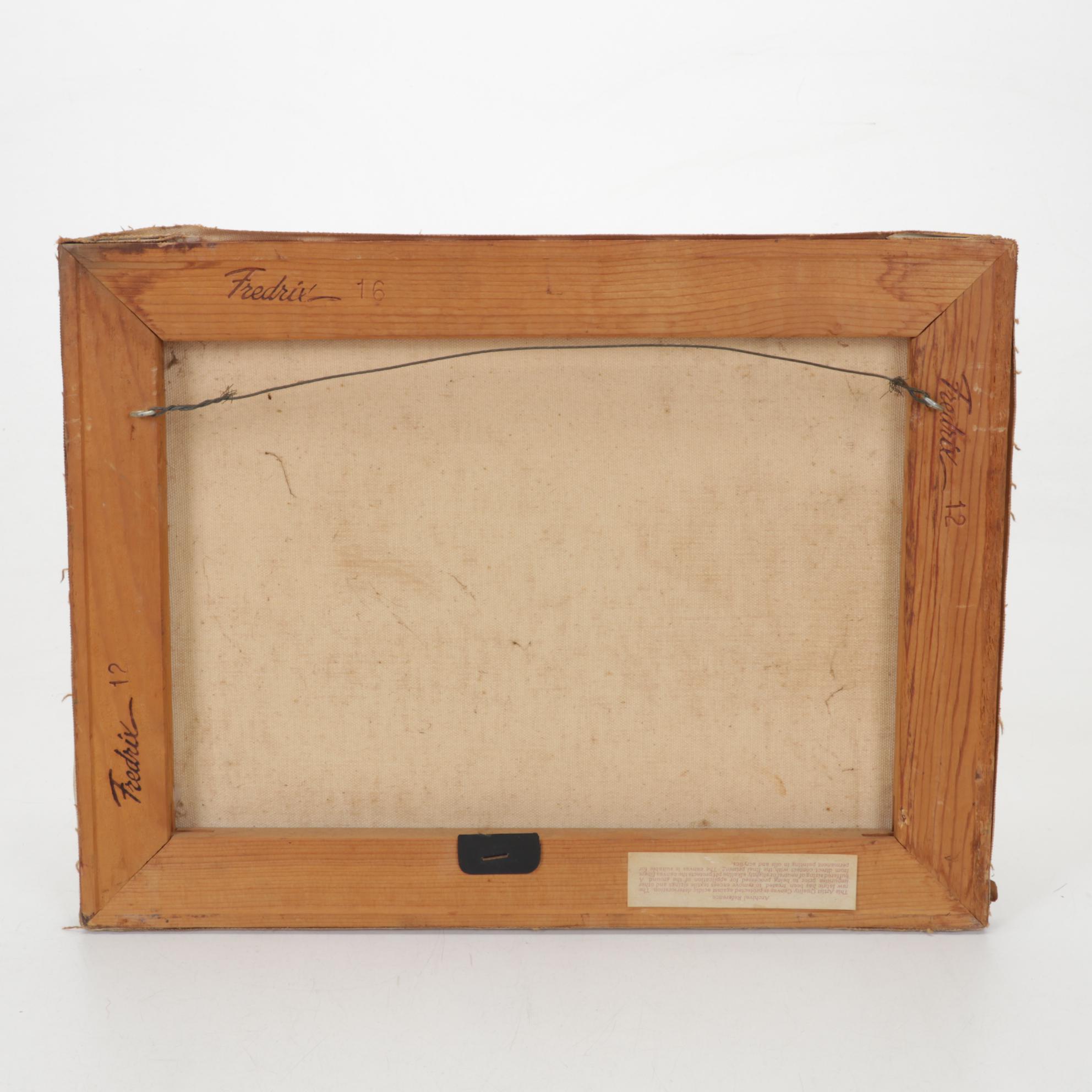 G. Morgan Oil Painting of Rock City Barn Advertisement, 1987