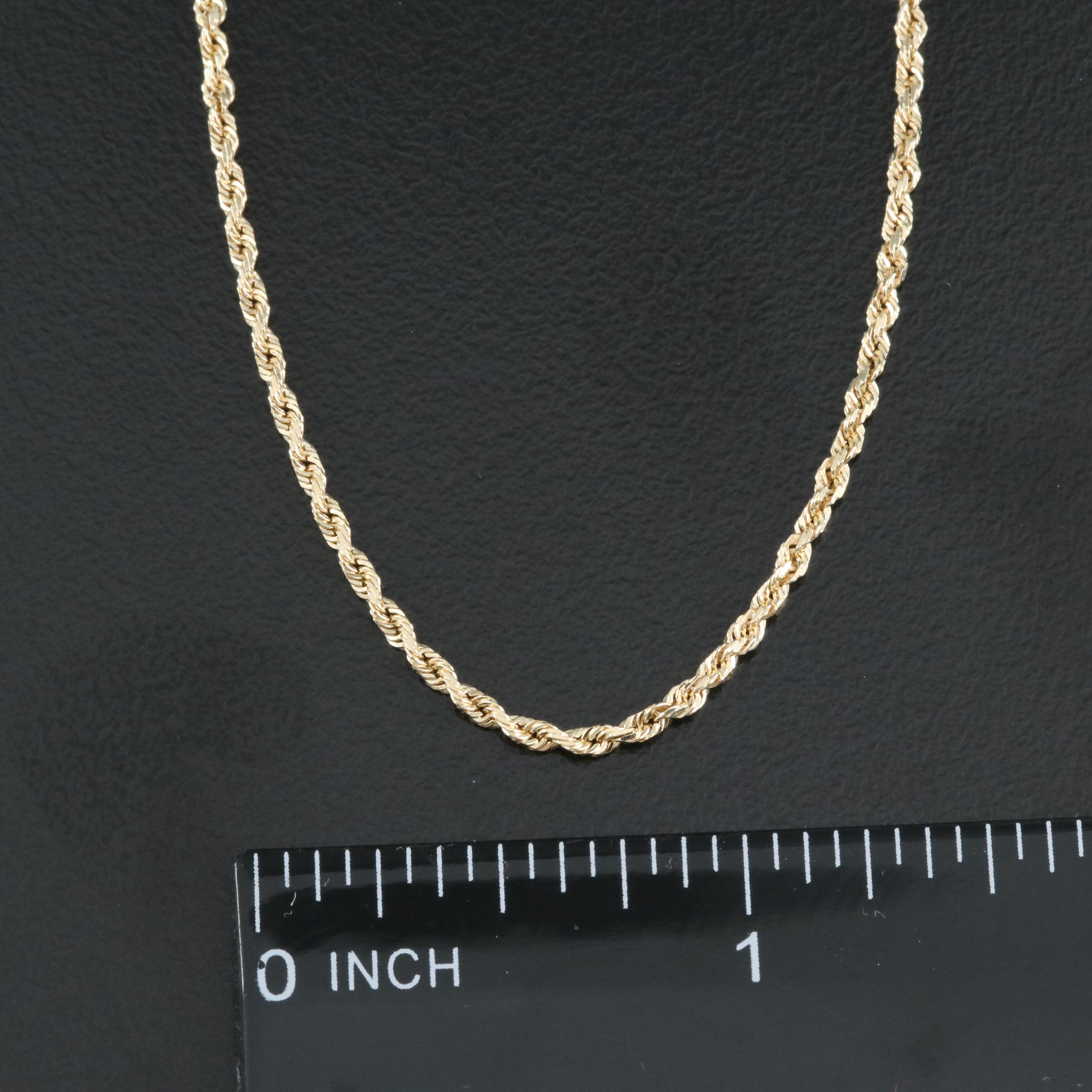 14K Rope Chain Necklace