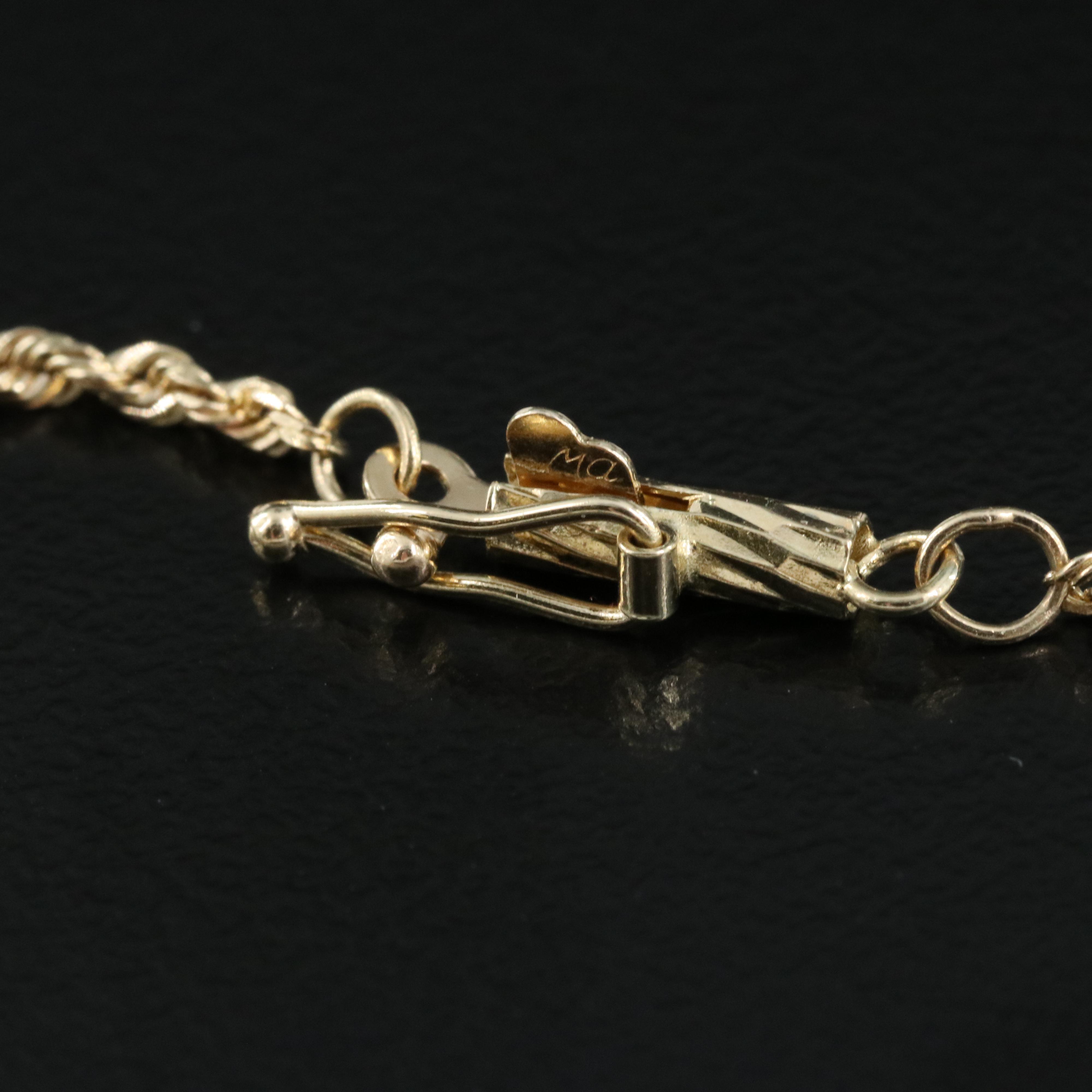 14K Rope Chain Necklace