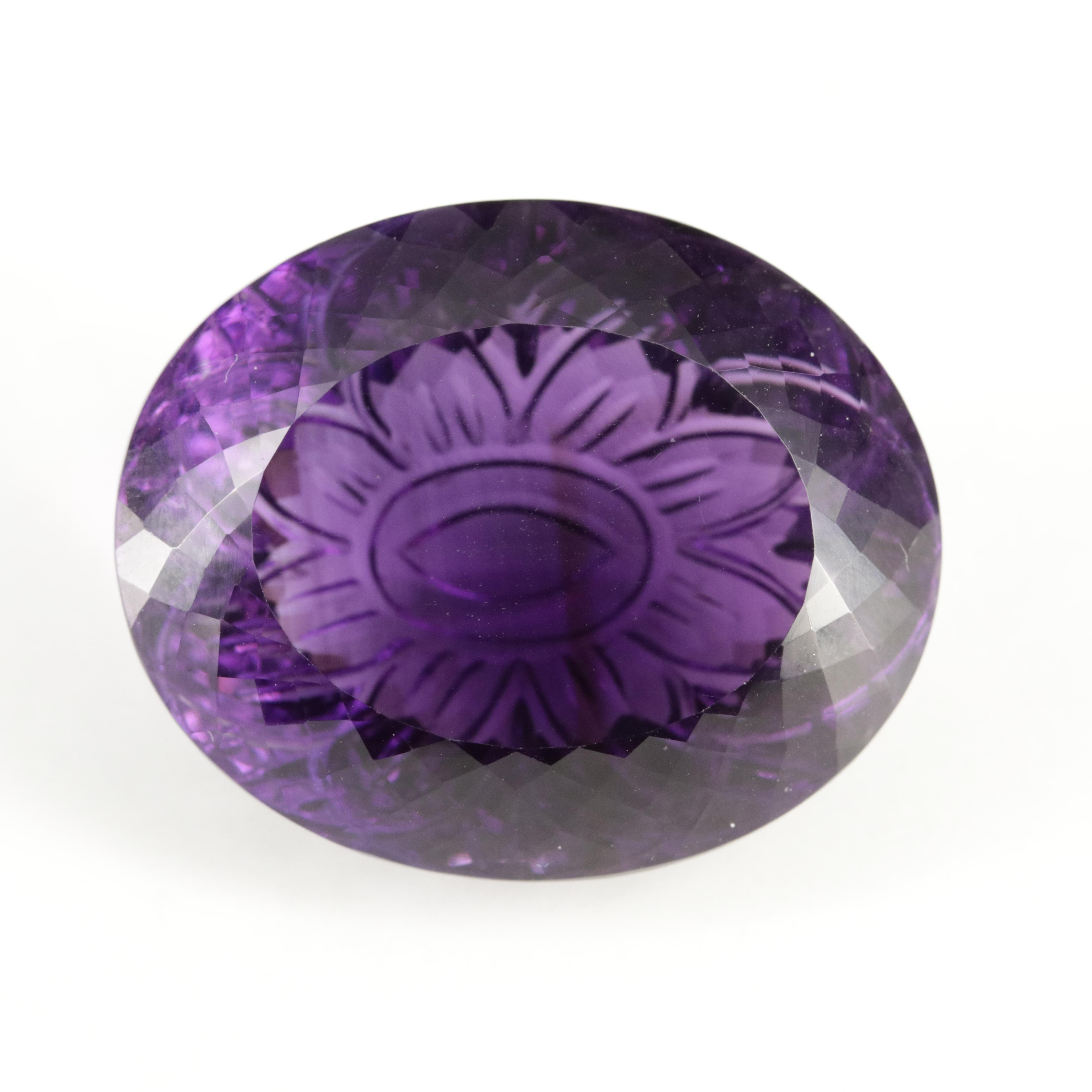 Loose 76.42 CT Amethyst