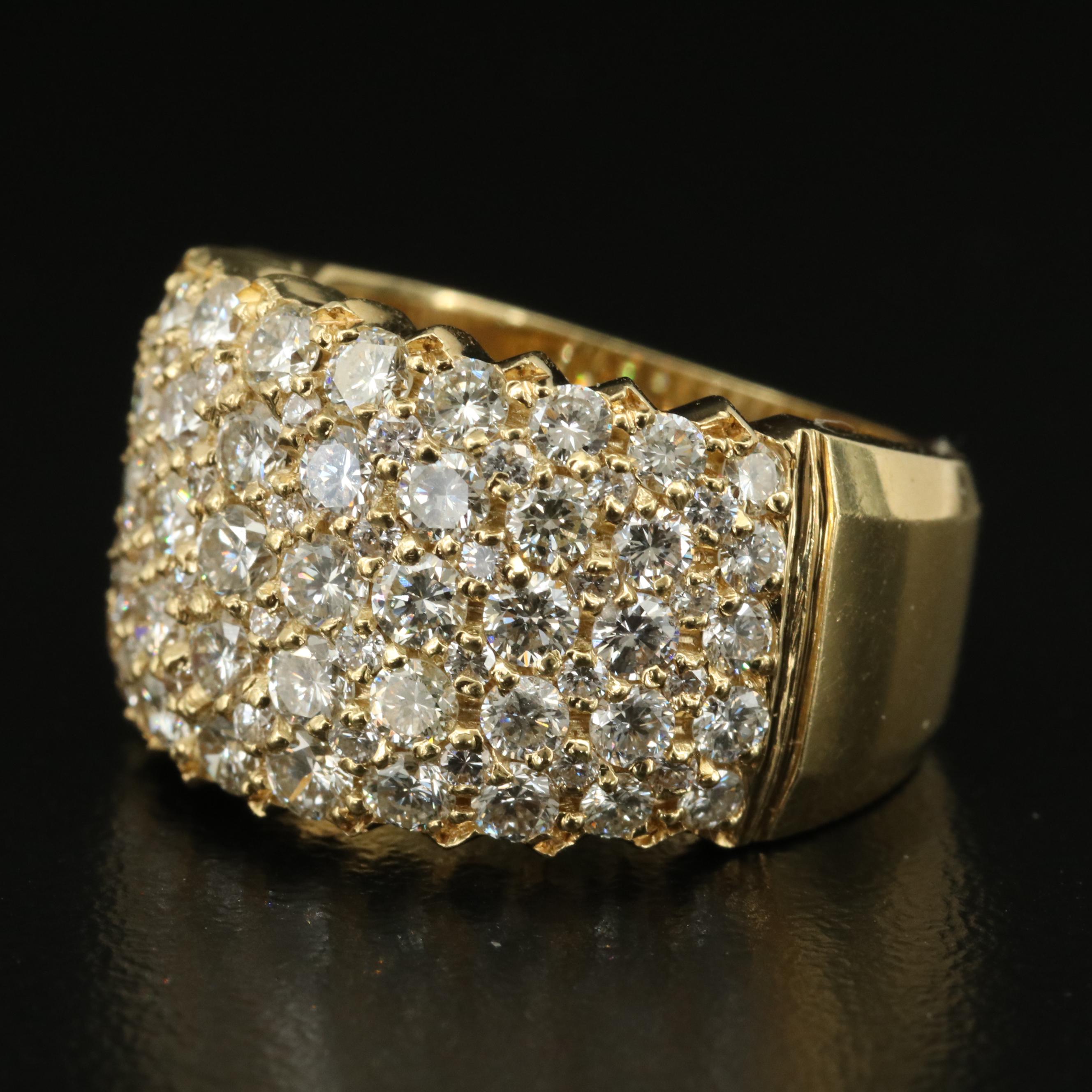 18K 3.08 CTW Diamond Dome Ring