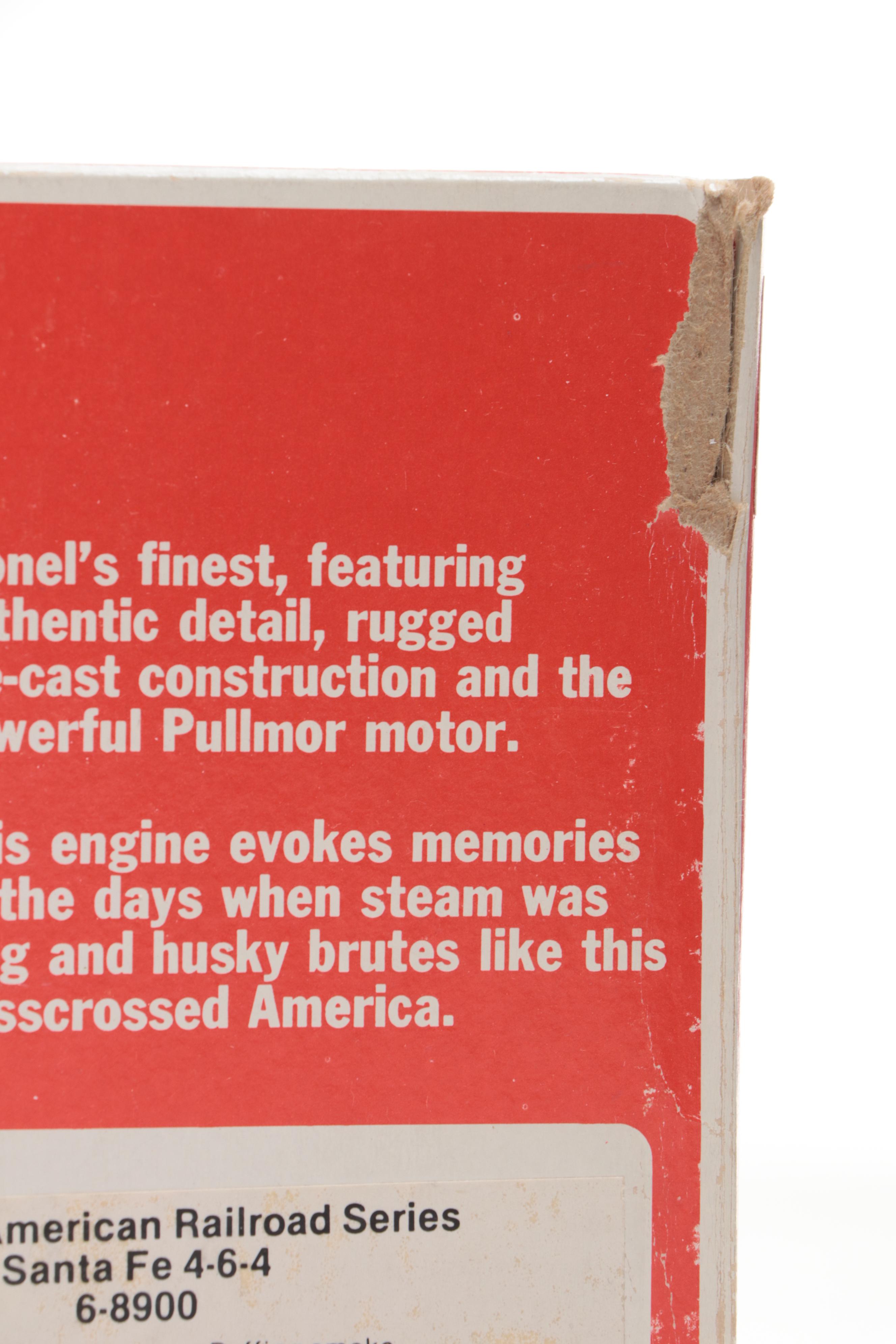 Lionel Santa Fe Locomotive and Tender with K-Line Electric Train