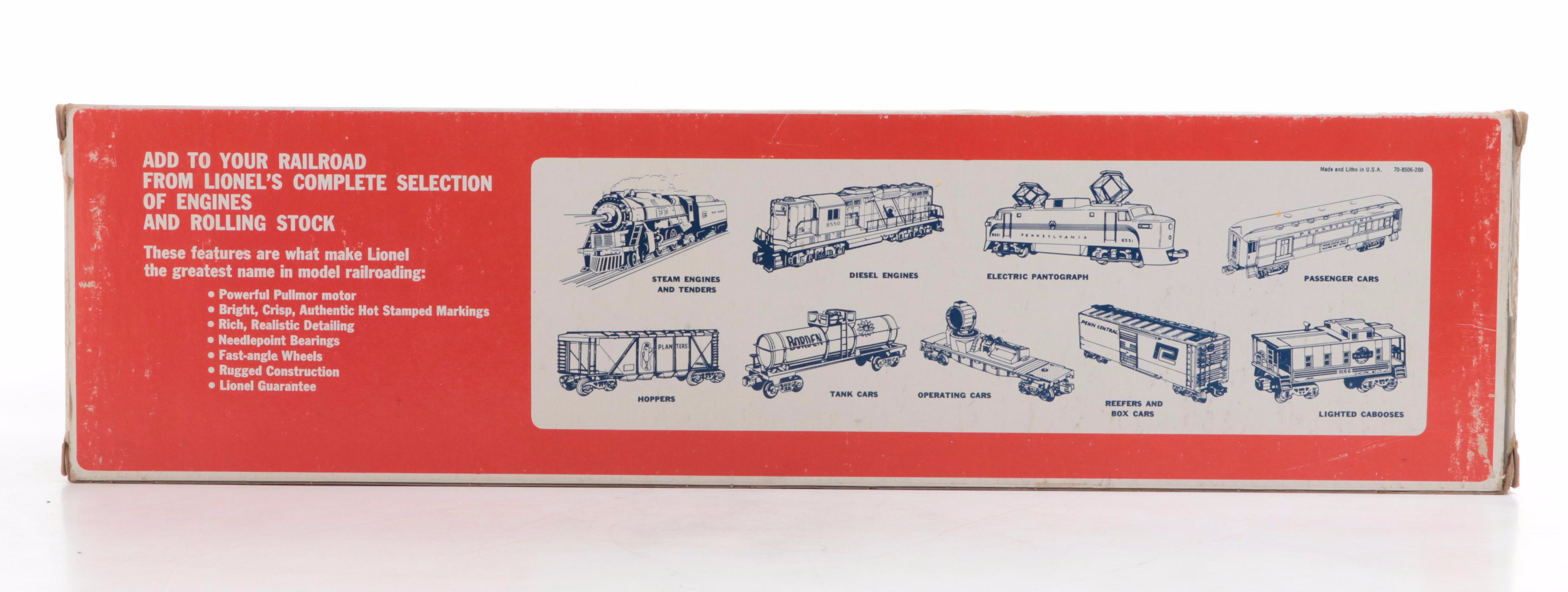 Lionel Santa Fe Locomotive and Tender with K-Line Electric Train