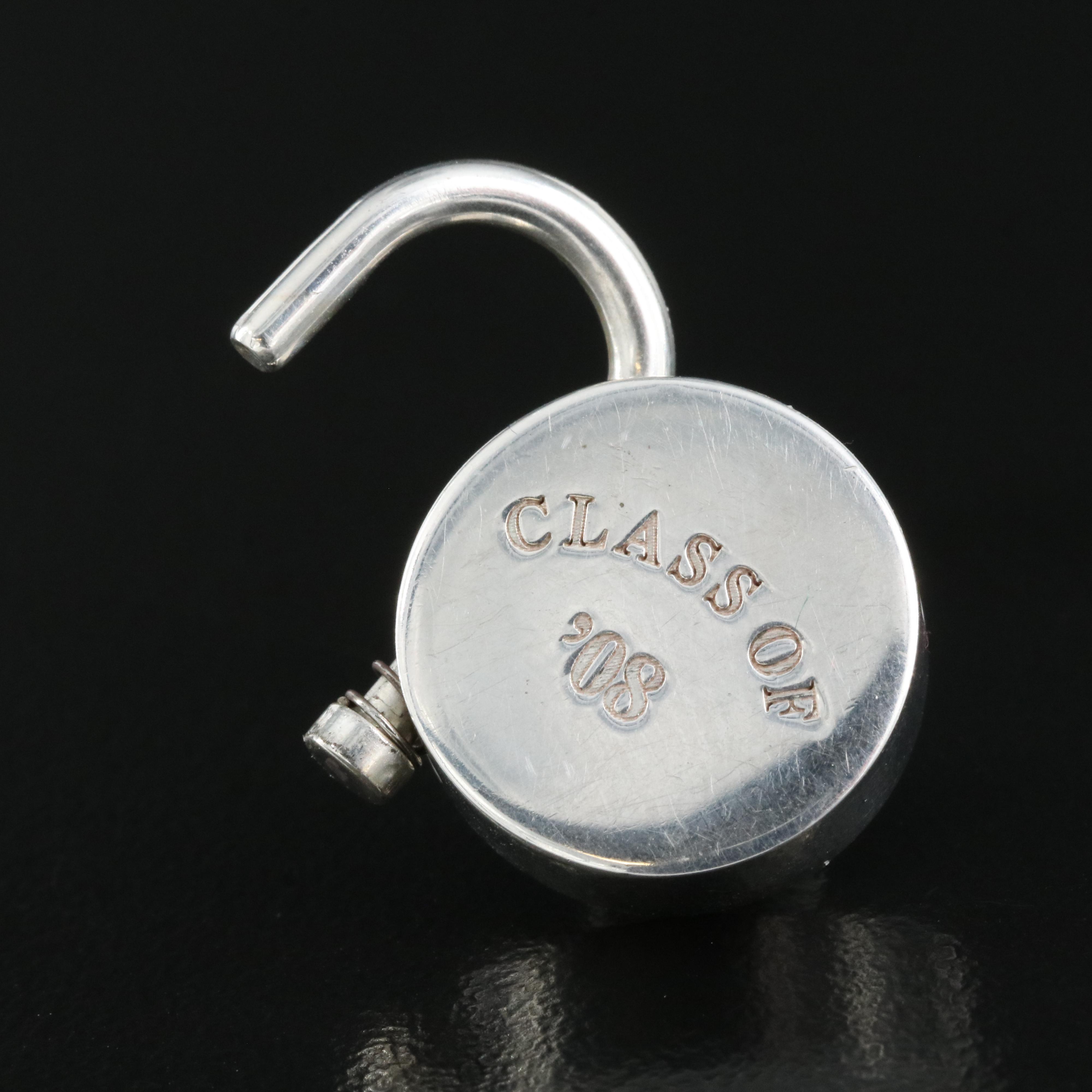 Tiffany & Co. Sterling "Class of '08" Lock Pendant