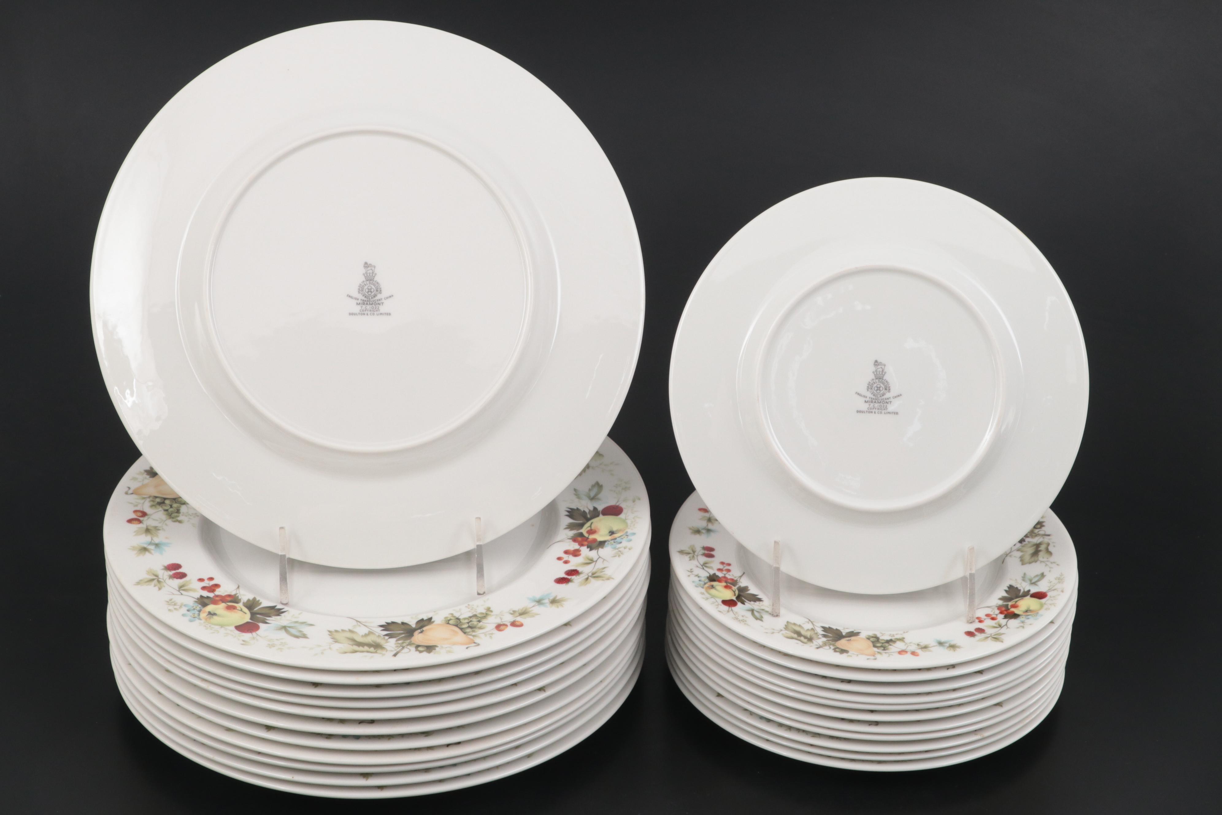 Royal Doulton "Miramont" Bone China Dinnerware and Serveware, 1965-1983