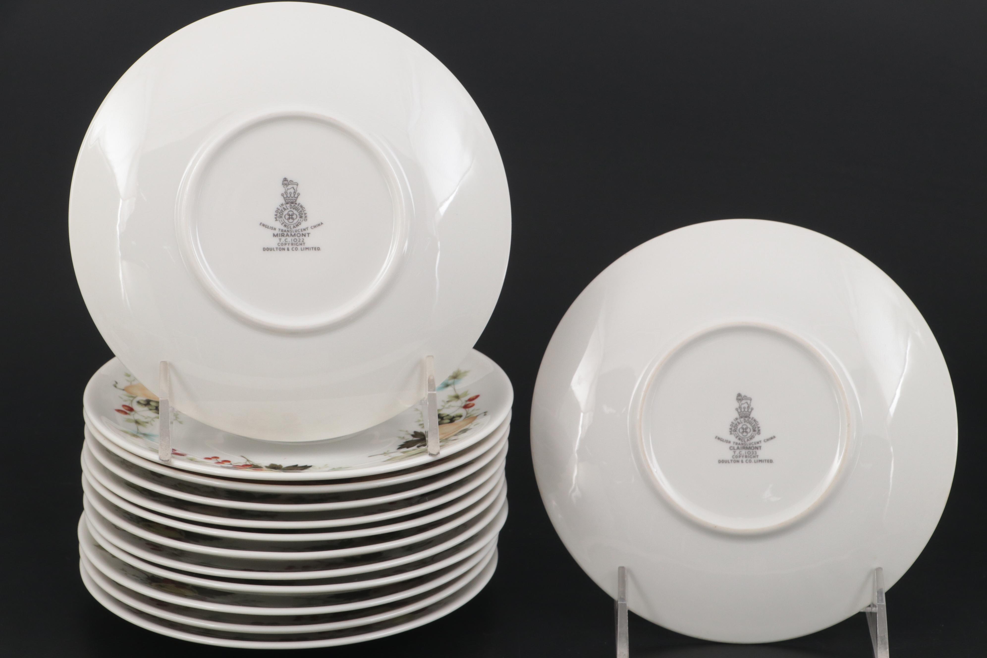 Royal Doulton "Miramont" Bone China Dinnerware and Serveware, 1965-1983