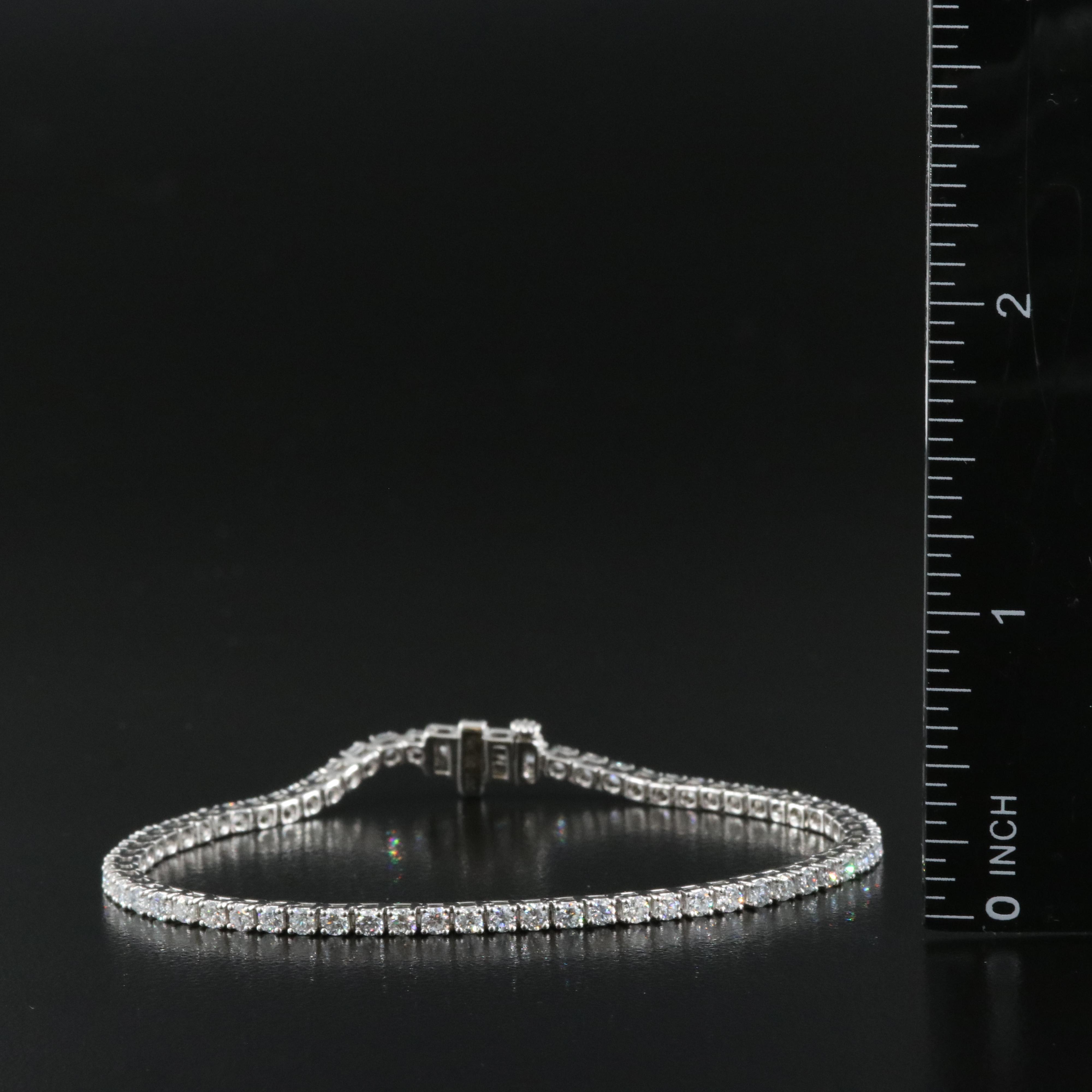 14K 2.63 CTW Lab Grown Diamond Line Bracelet