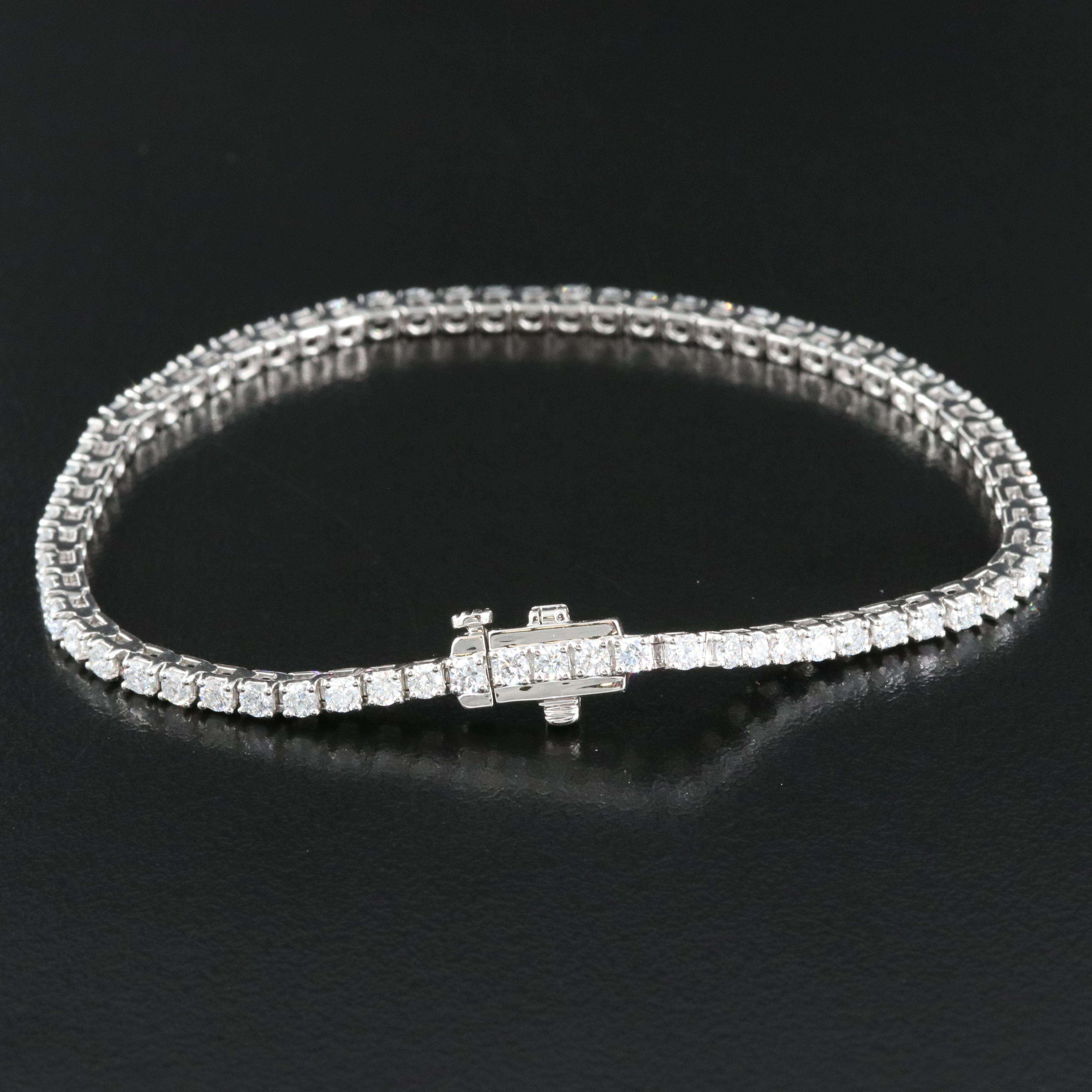 14K 2.63 CTW Lab Grown Diamond Line Bracelet