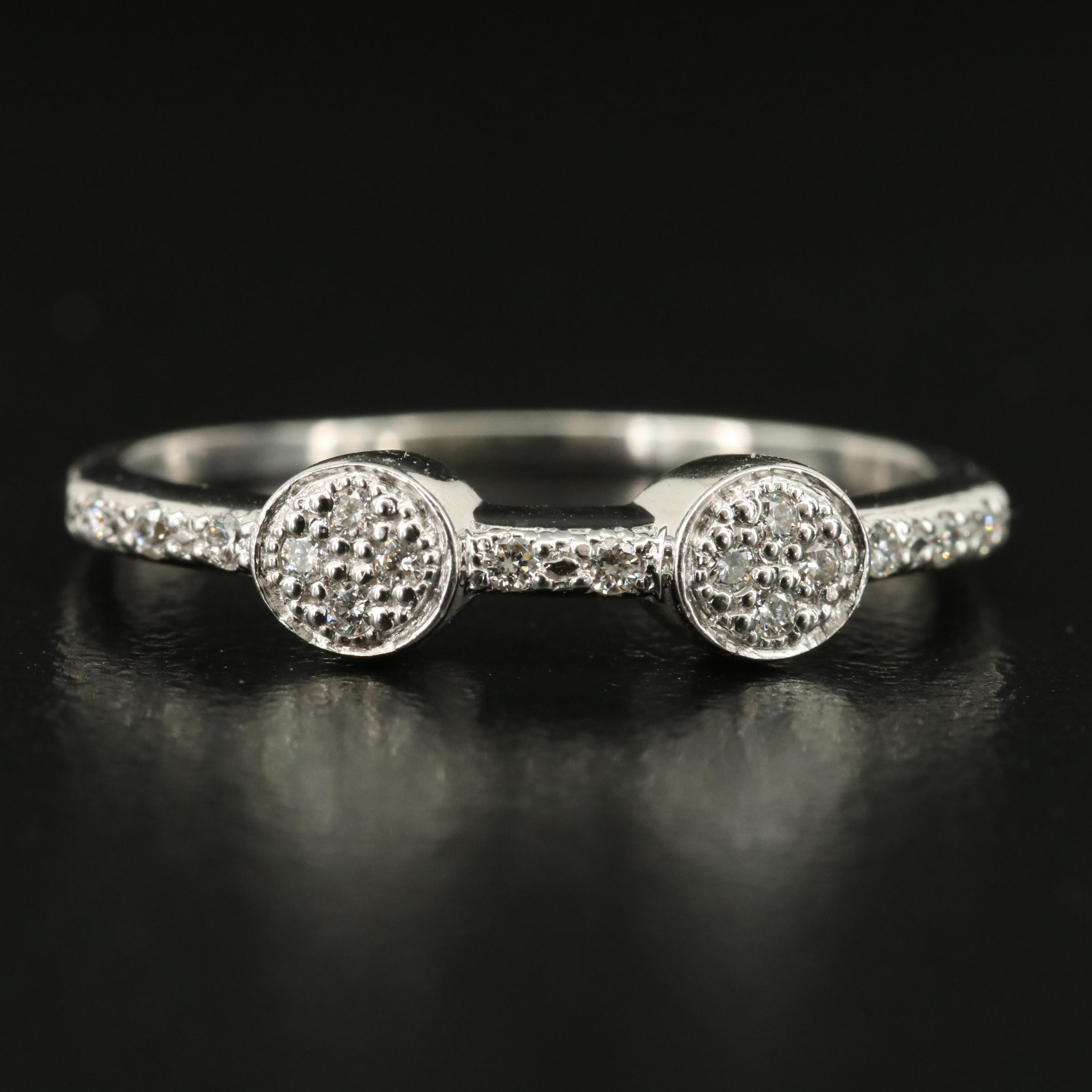 Charriol 18K 0.13 CTW Diamond Stacking Ring