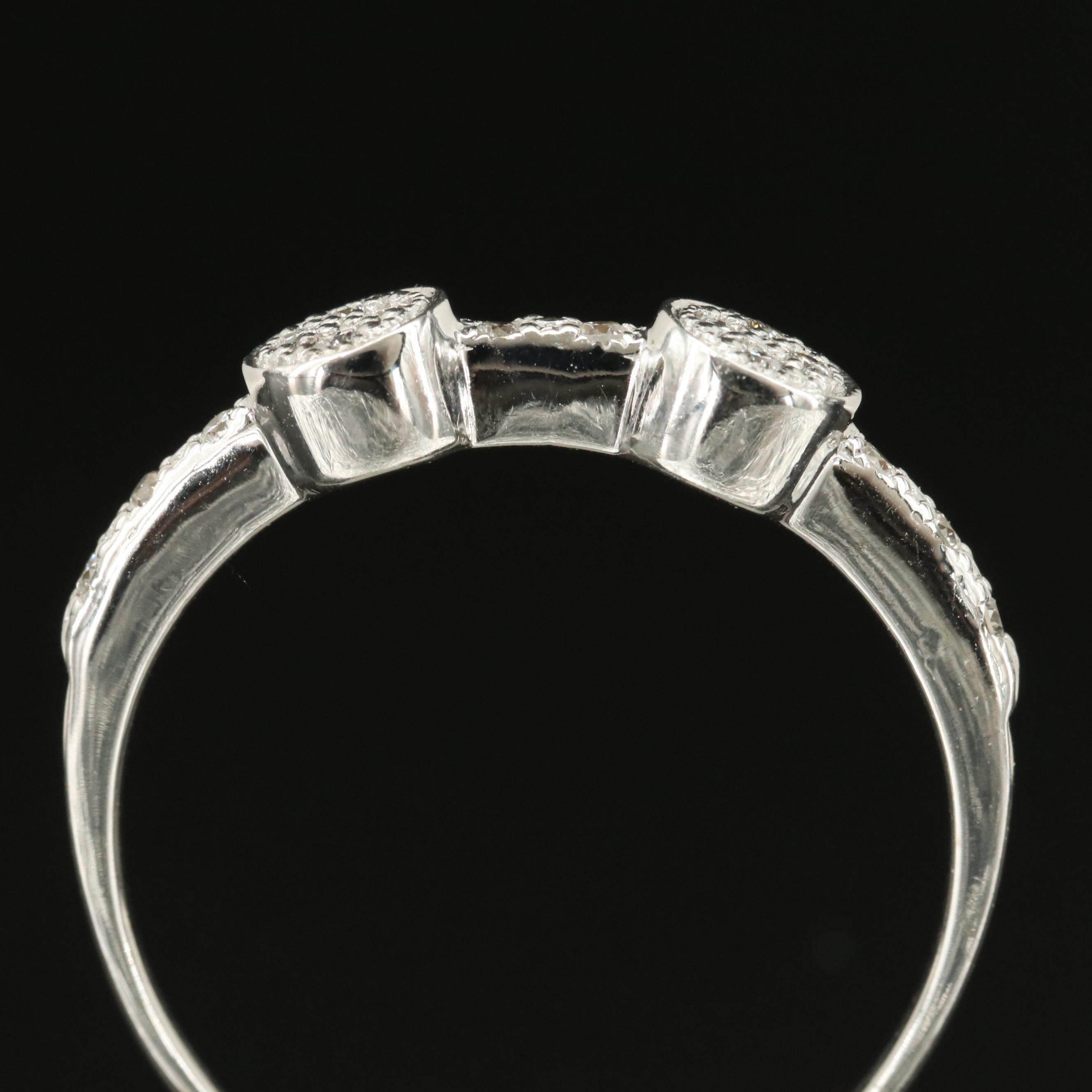 Charriol 18K 0.13 CTW Diamond Stacking Ring