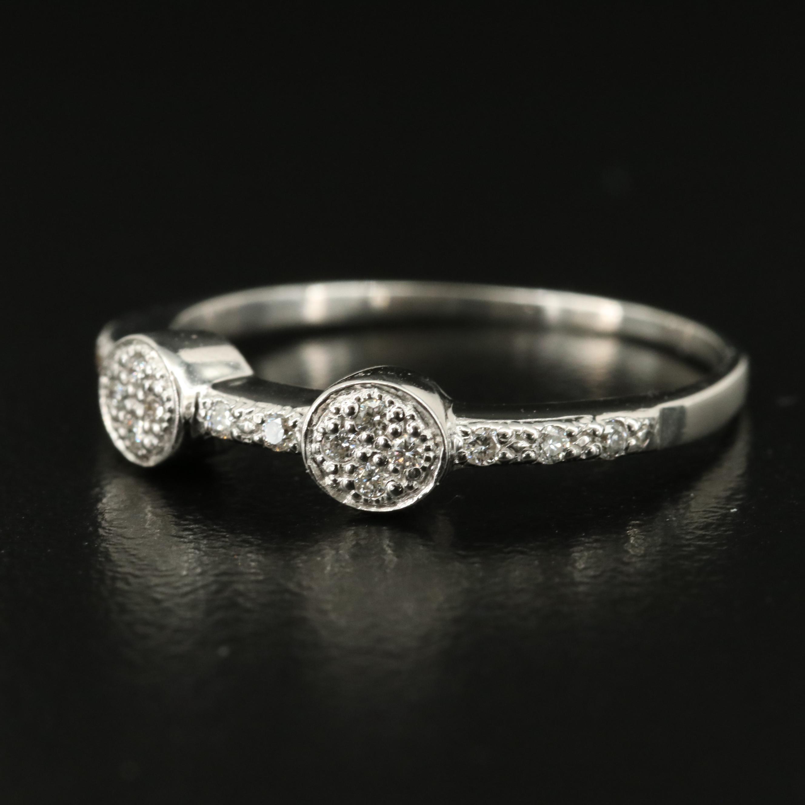 Charriol 18K 0.13 CTW Diamond Stacking Ring