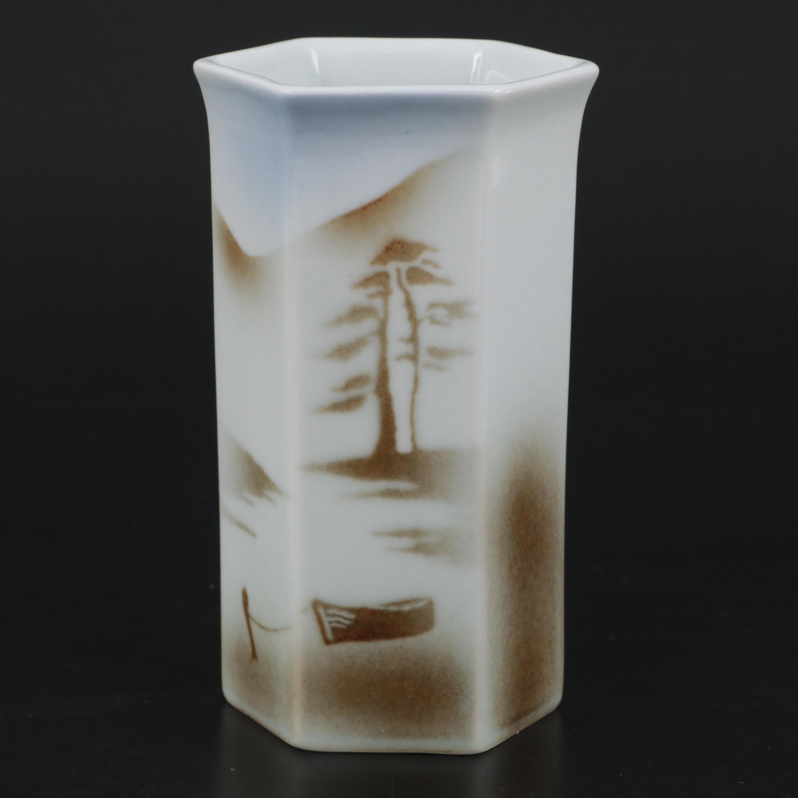 Highbank Hand Painted Scottish Porcelain Vase