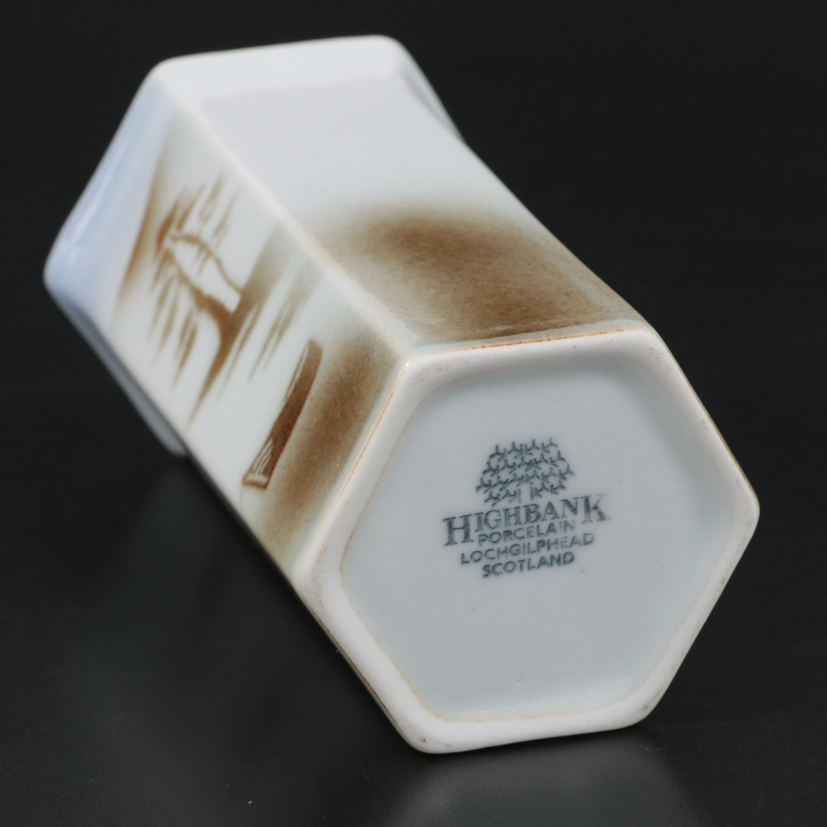 Highbank Hand Painted Scottish Porcelain Vase