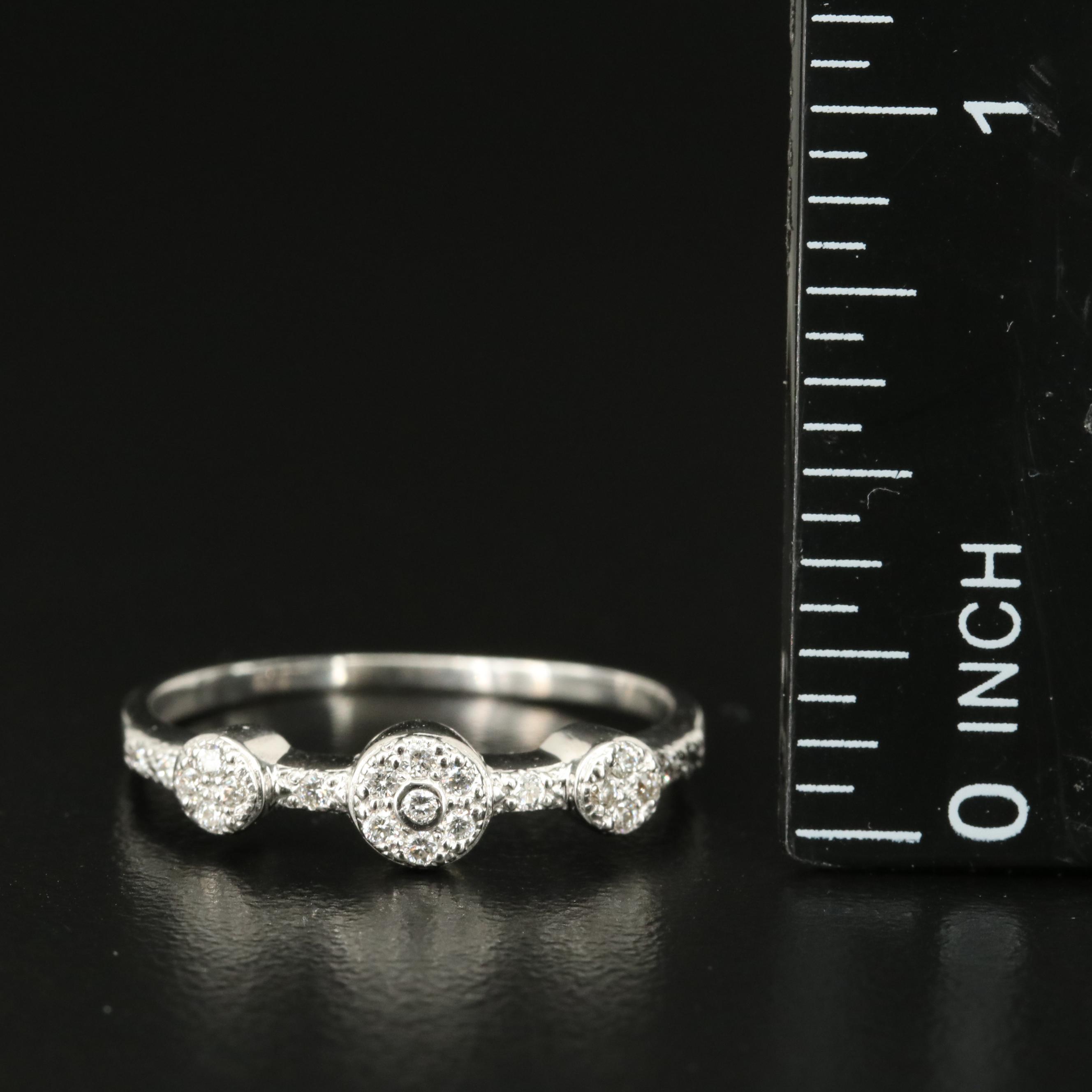 Charriol 18K 0.16 CTW Diamond Stacking Ring