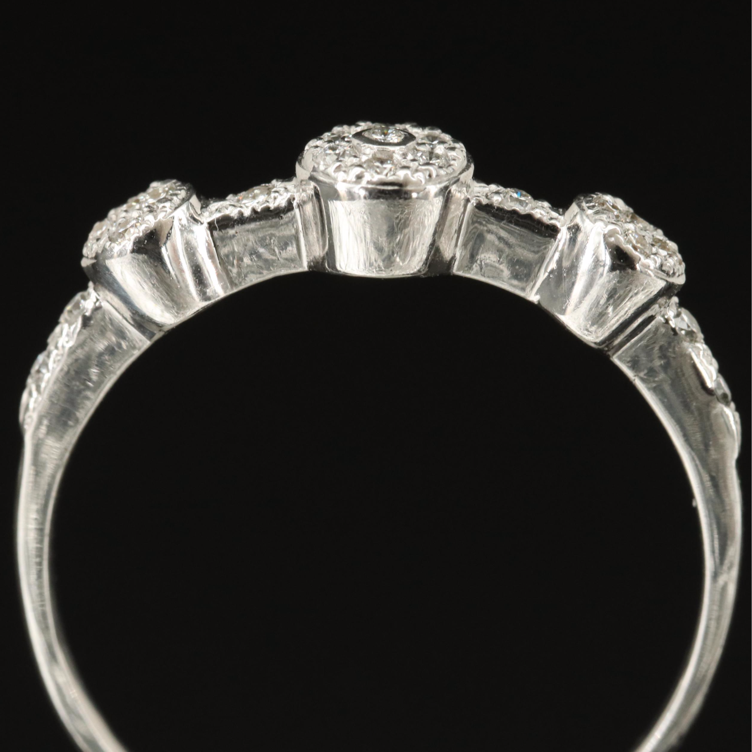 Charriol 18K 0.16 CTW Diamond Stacking Ring