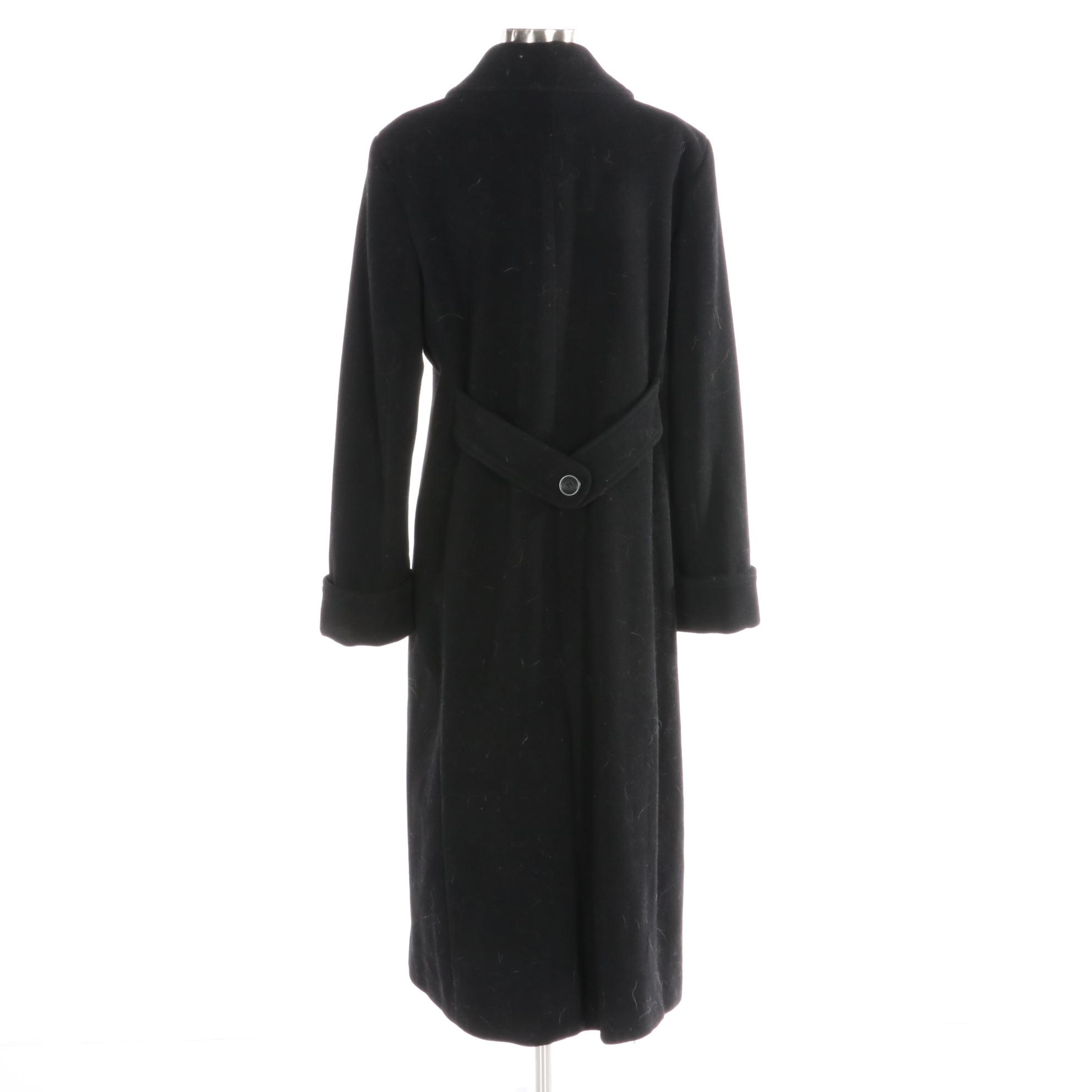 Jones New York Coat in Black Wool Blend