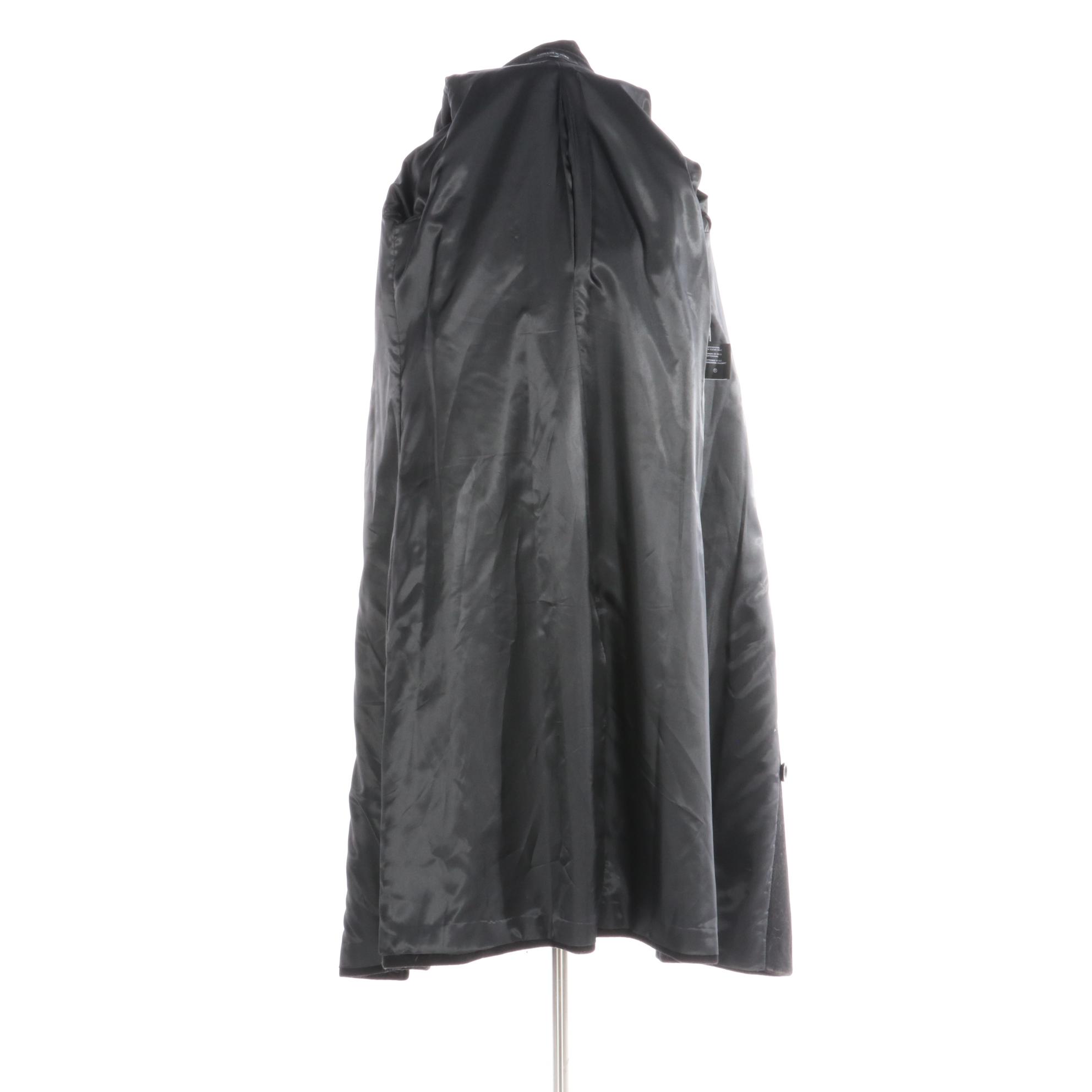 Jones New York Coat in Black Wool Blend