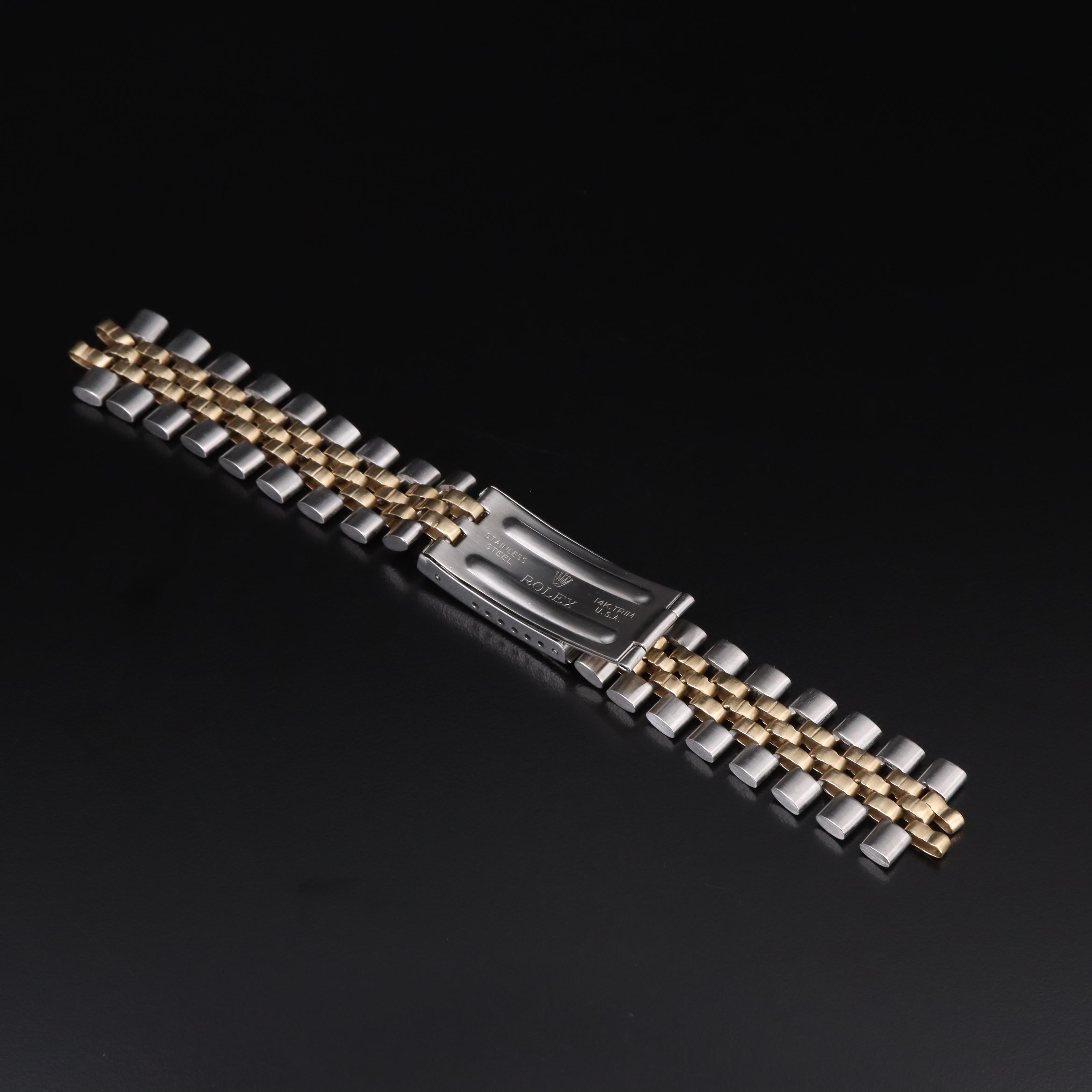 Rolex 14K and Stainless Steel Jubilee Bracelet