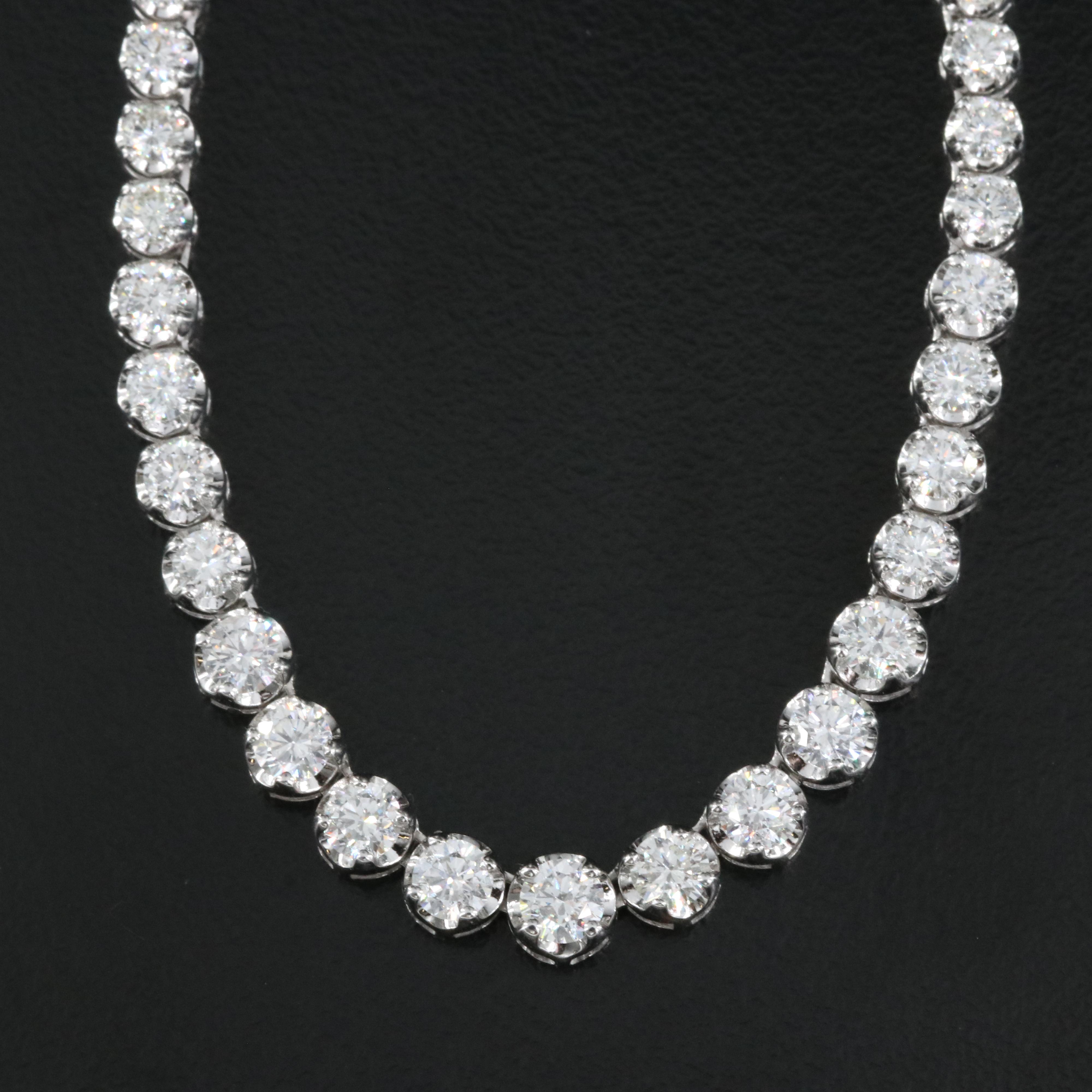 14K 5.06 CTW Diamond Graduated Necklace