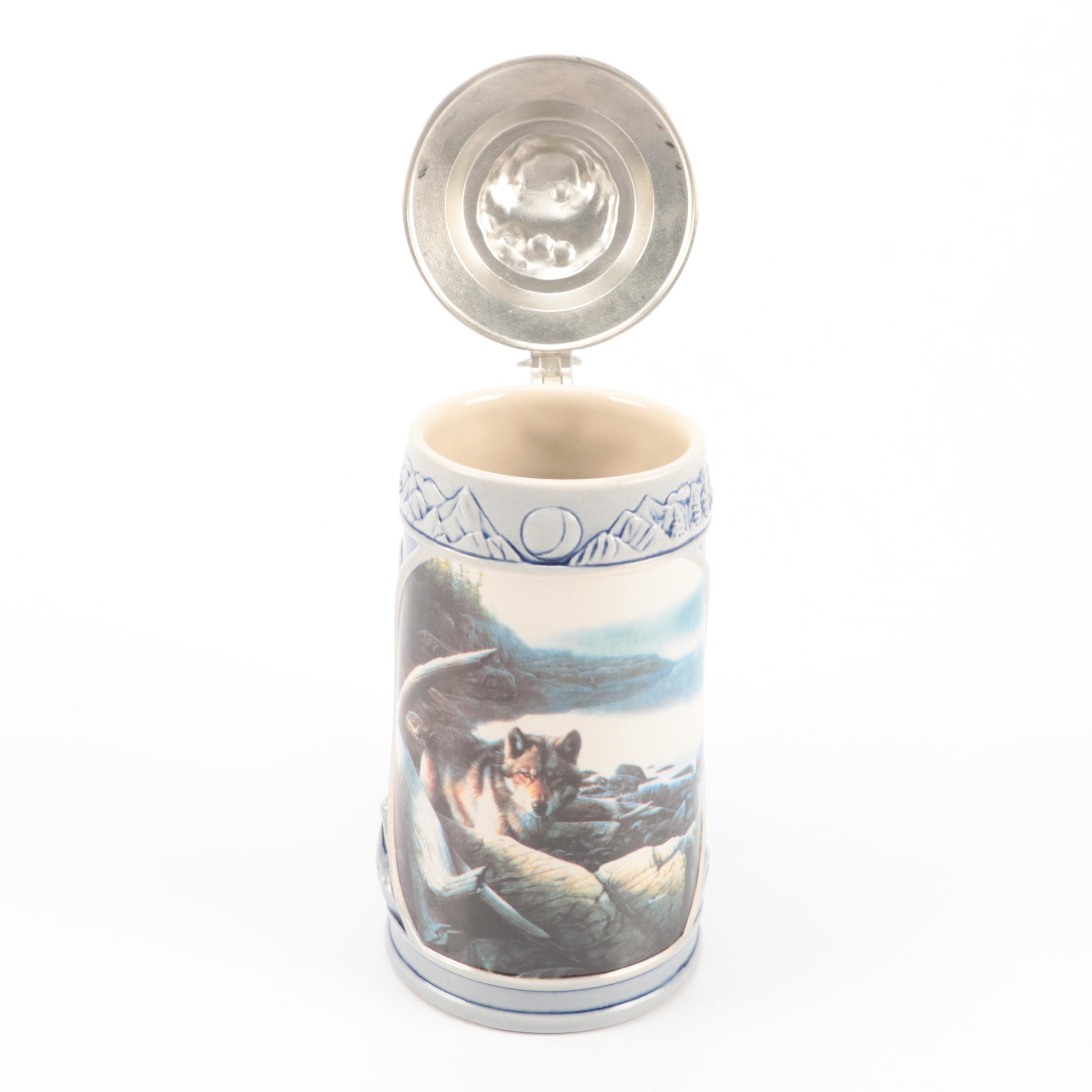 Kevin Daniel for Longton Crown "Lone Drifter" Ceramic Beer Stein
