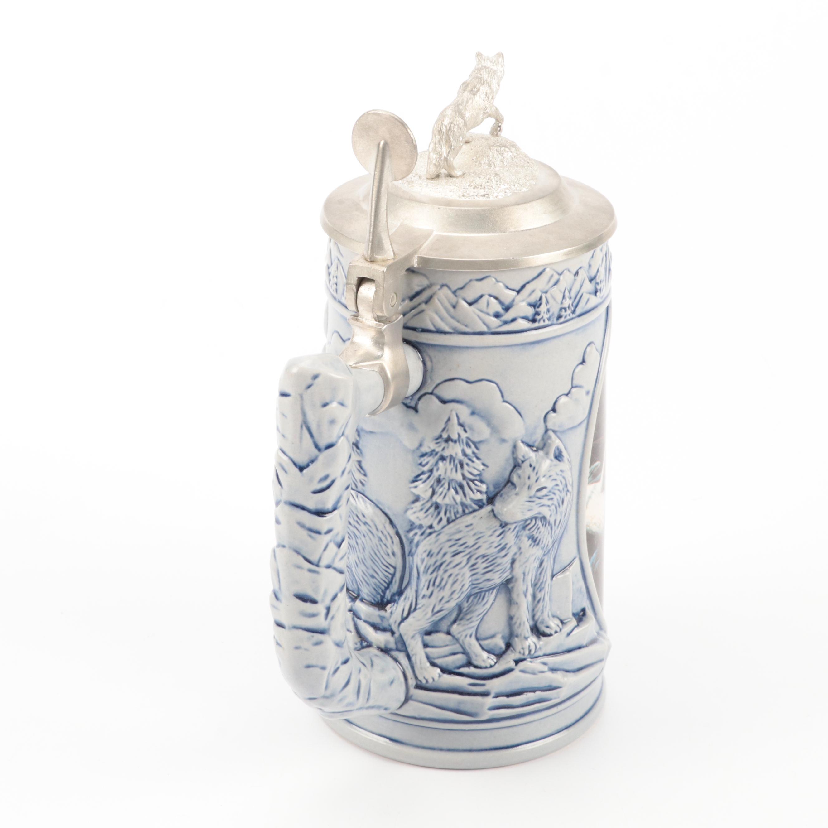 Kevin Daniel for Longton Crown "Lone Drifter" Ceramic Beer Stein