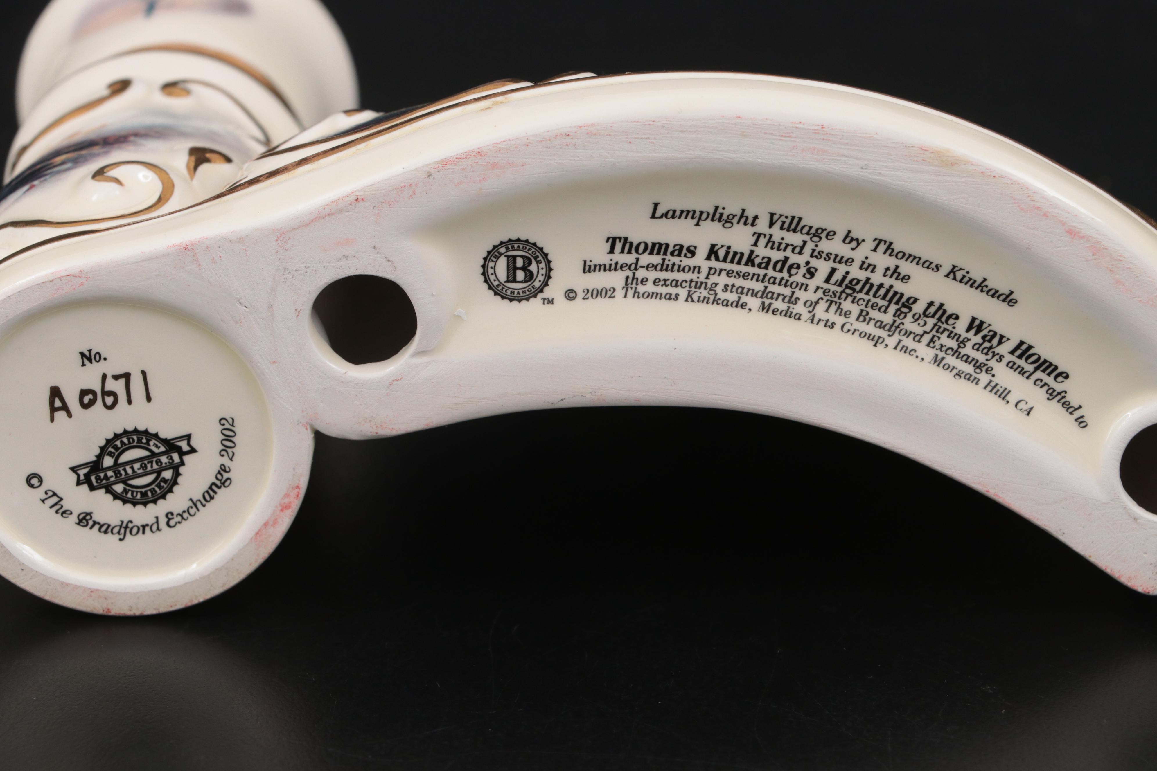 Bradford Exchange Thomas Kinkade Lighting the Way Home Collection Candle Holders