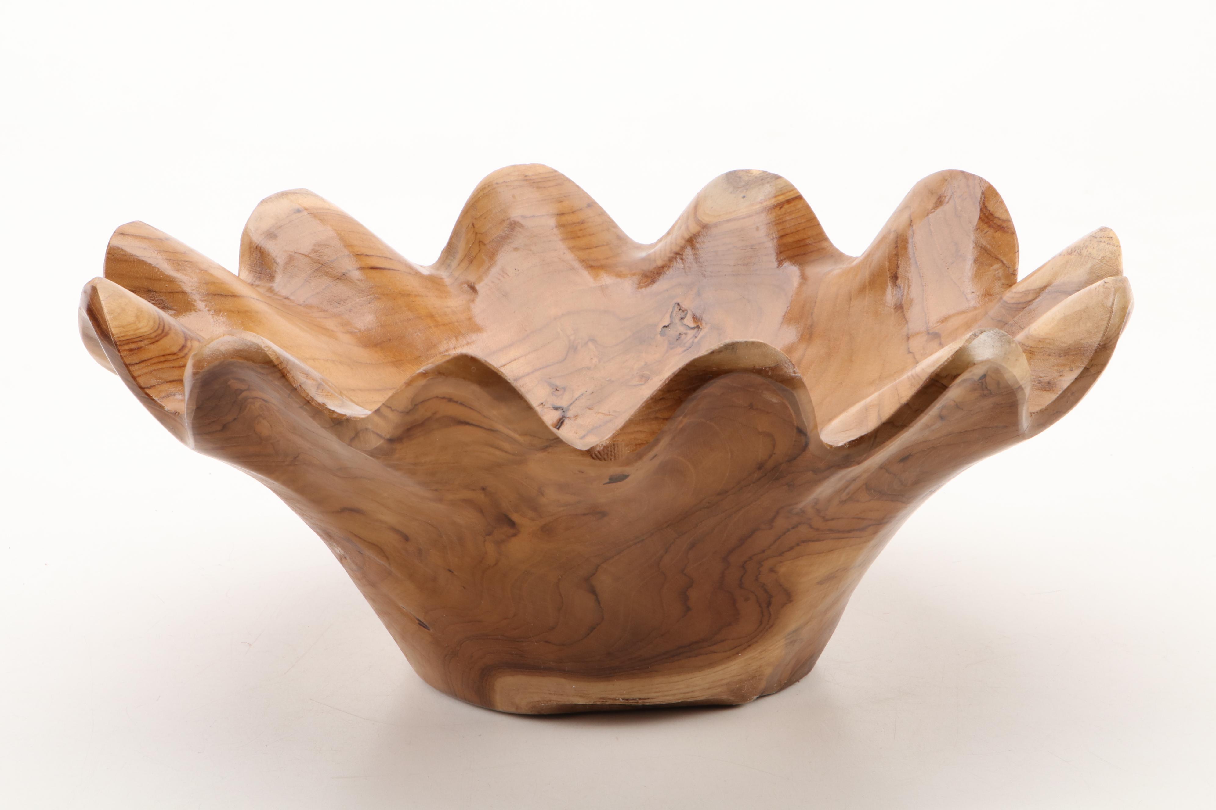 Cincinnati Bengals Super Bowl LVI Wooden Tray with Spalted Maple Bowl