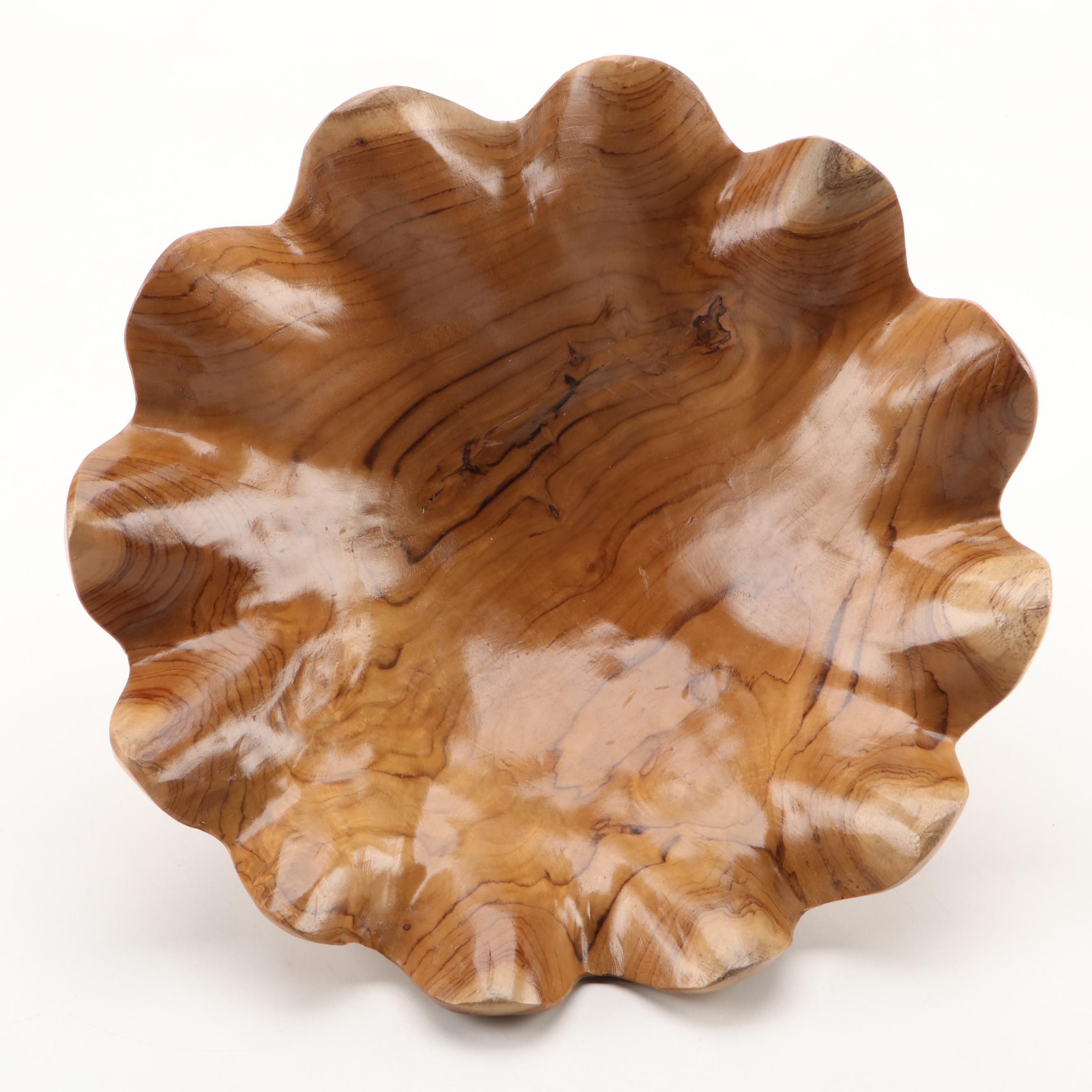 Cincinnati Bengals Super Bowl LVI Wooden Tray with Spalted Maple Bowl