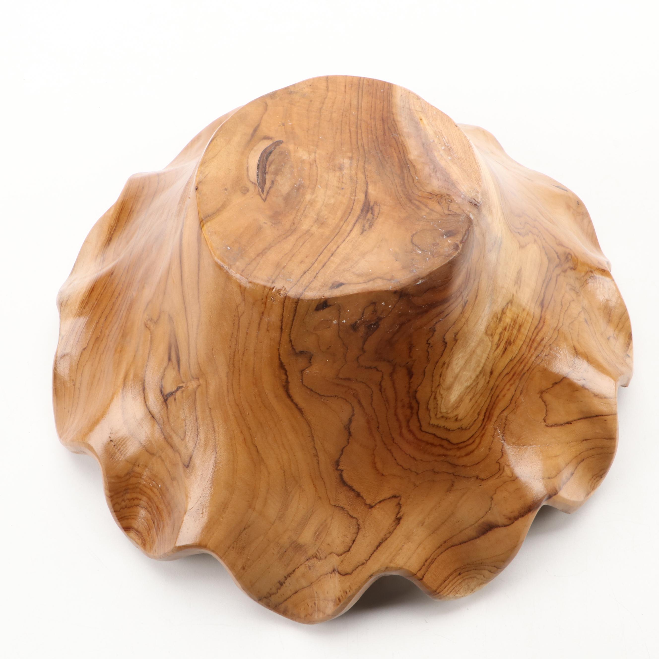 Cincinnati Bengals Super Bowl LVI Wooden Tray with Spalted Maple Bowl