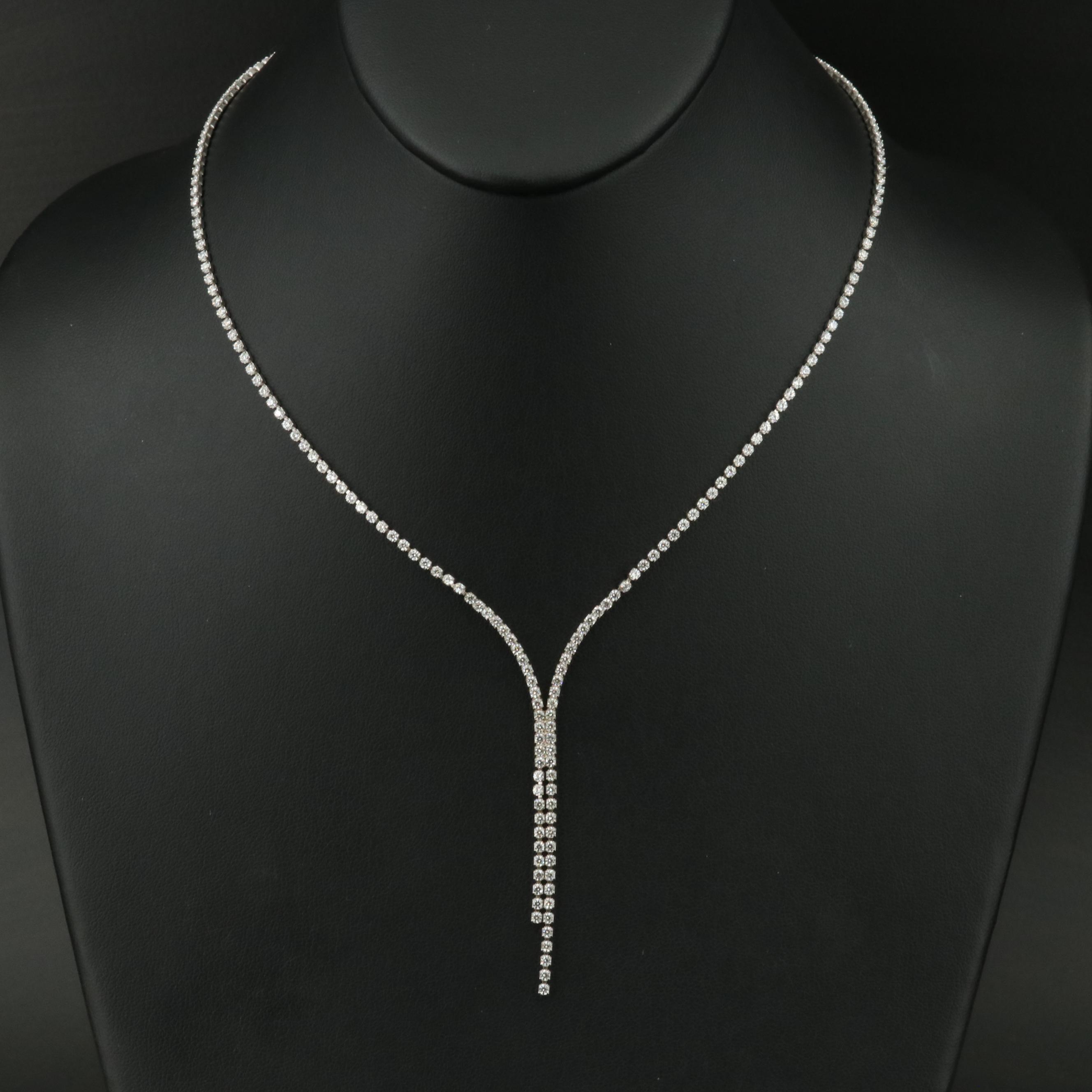 Fratelli Bovo 18K Cubic Zirconia Necklace
