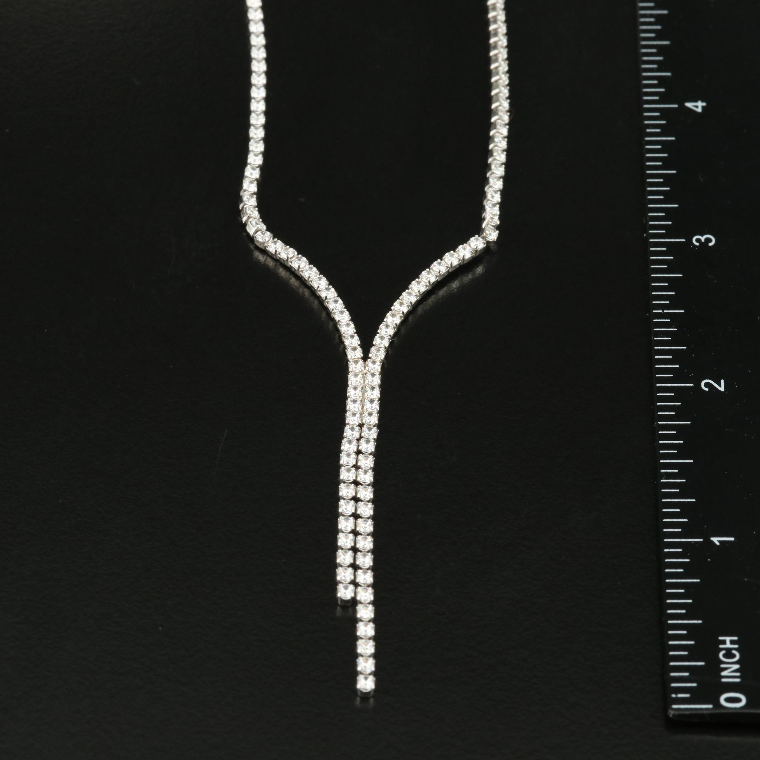 Fratelli Bovo 18K Cubic Zirconia Necklace