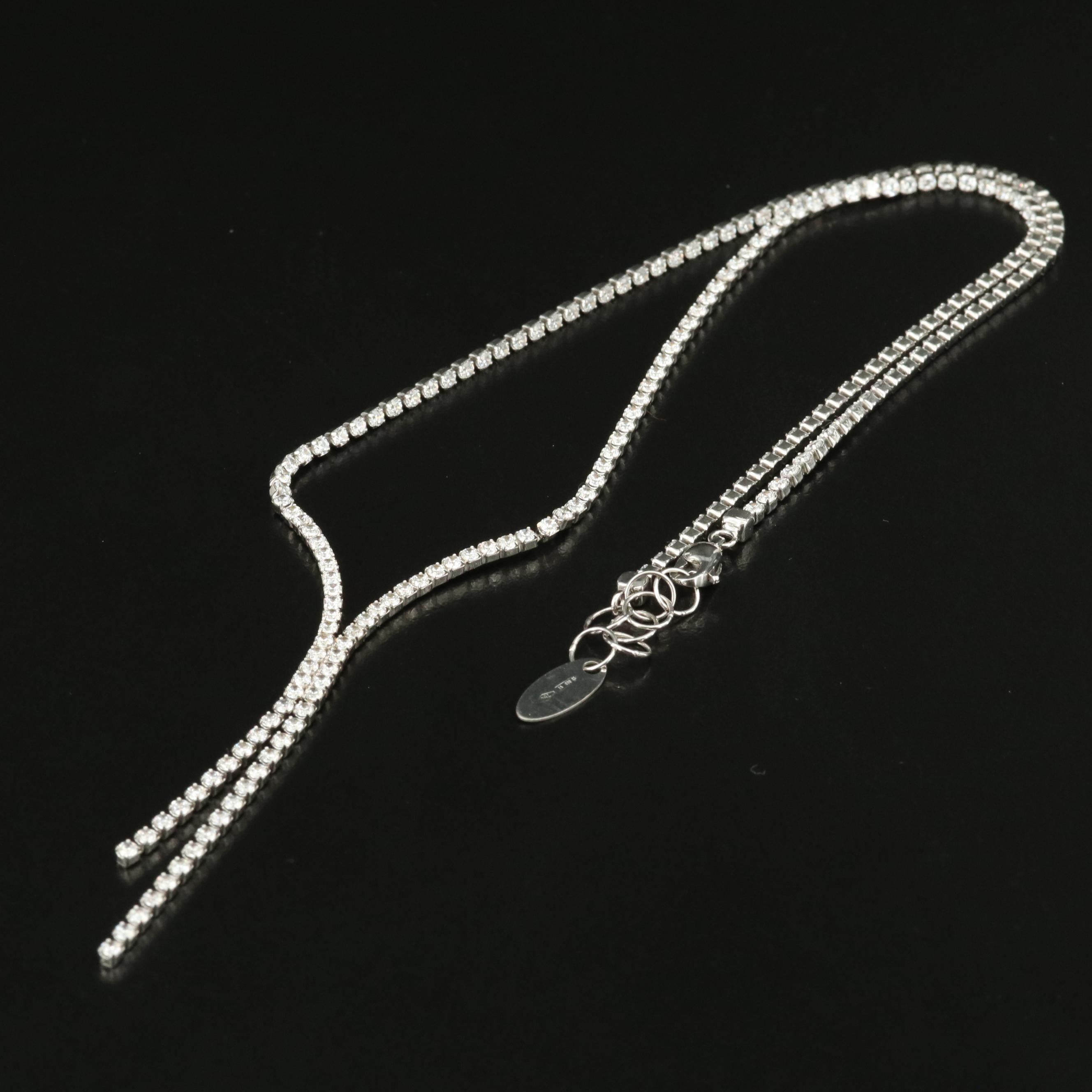 Fratelli Bovo 18K Cubic Zirconia Necklace