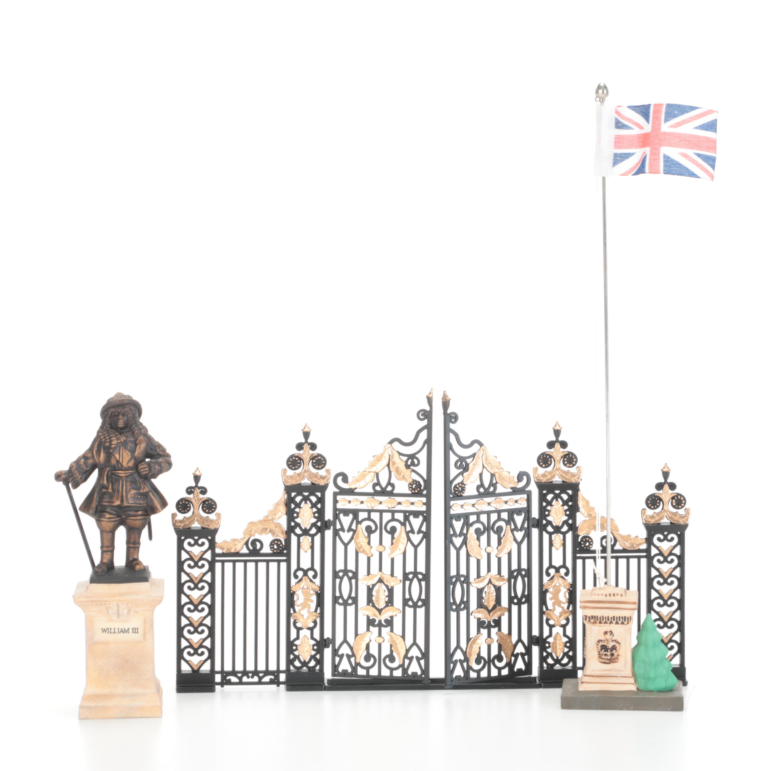 Department 56 Kensington Palace Set with Camden Park Fountain