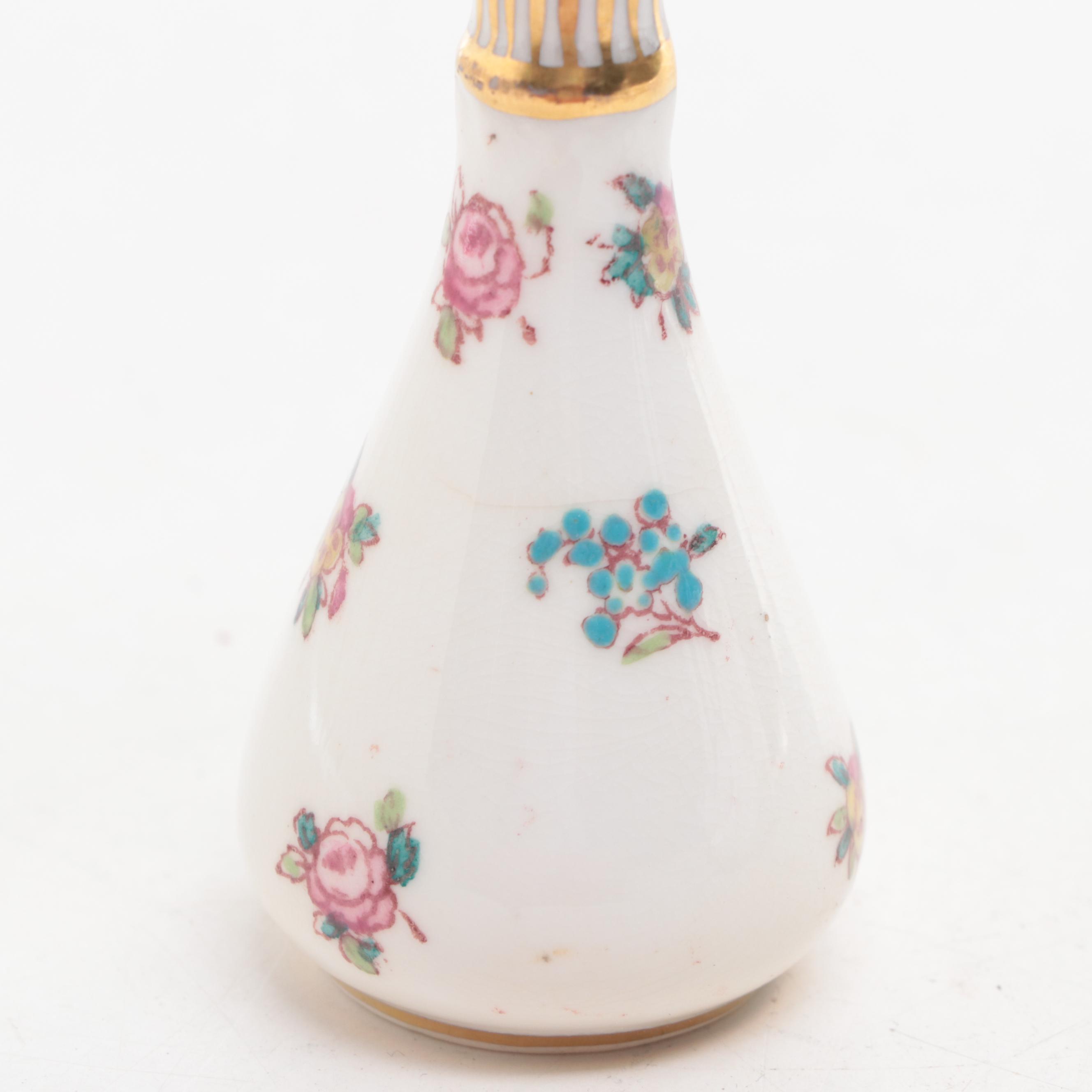 Crown Staffordshire Bud Vase with White House Christmas Ornament and Other Decor