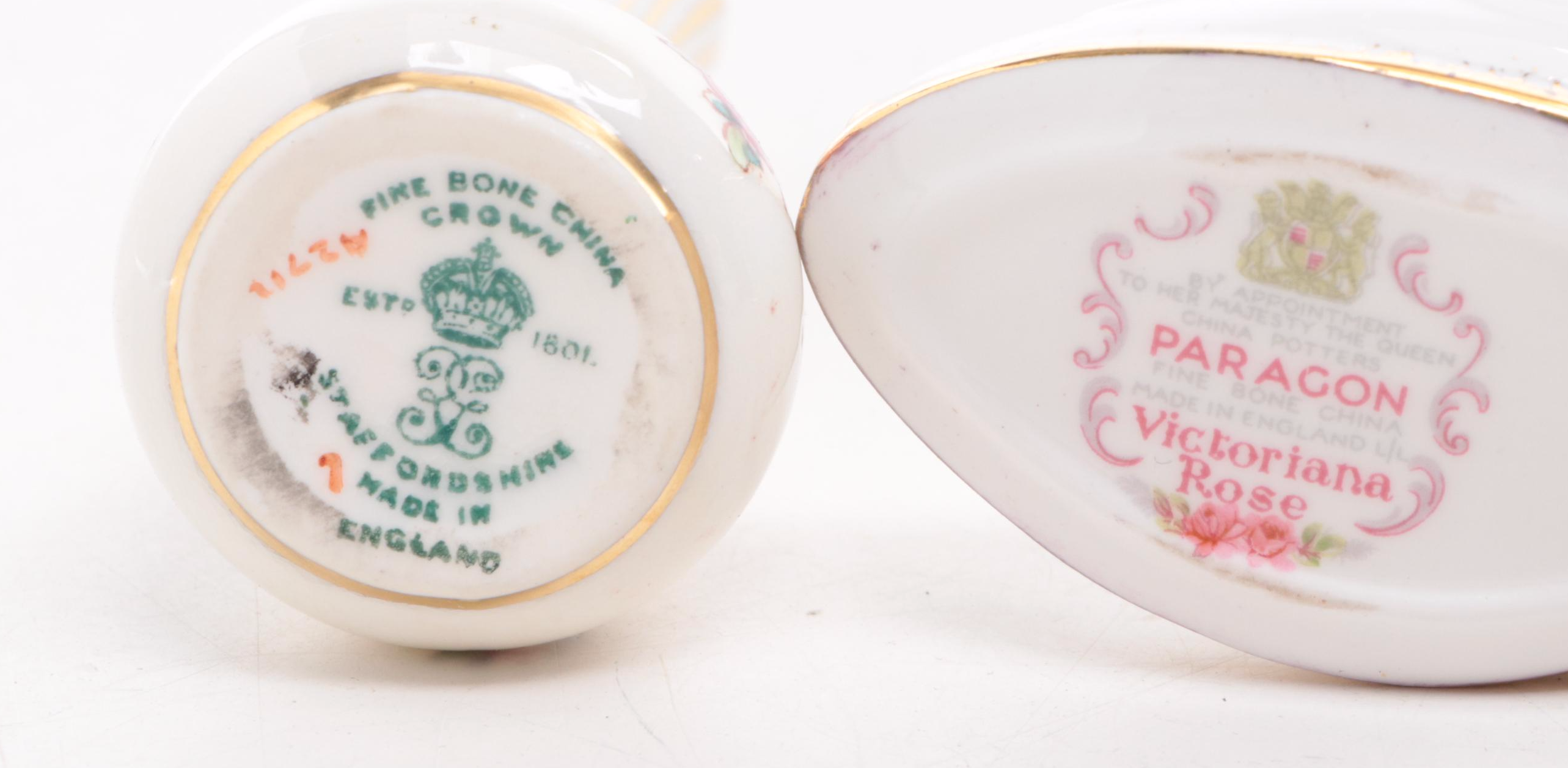 Crown Staffordshire Bud Vase with White House Christmas Ornament and Other Decor