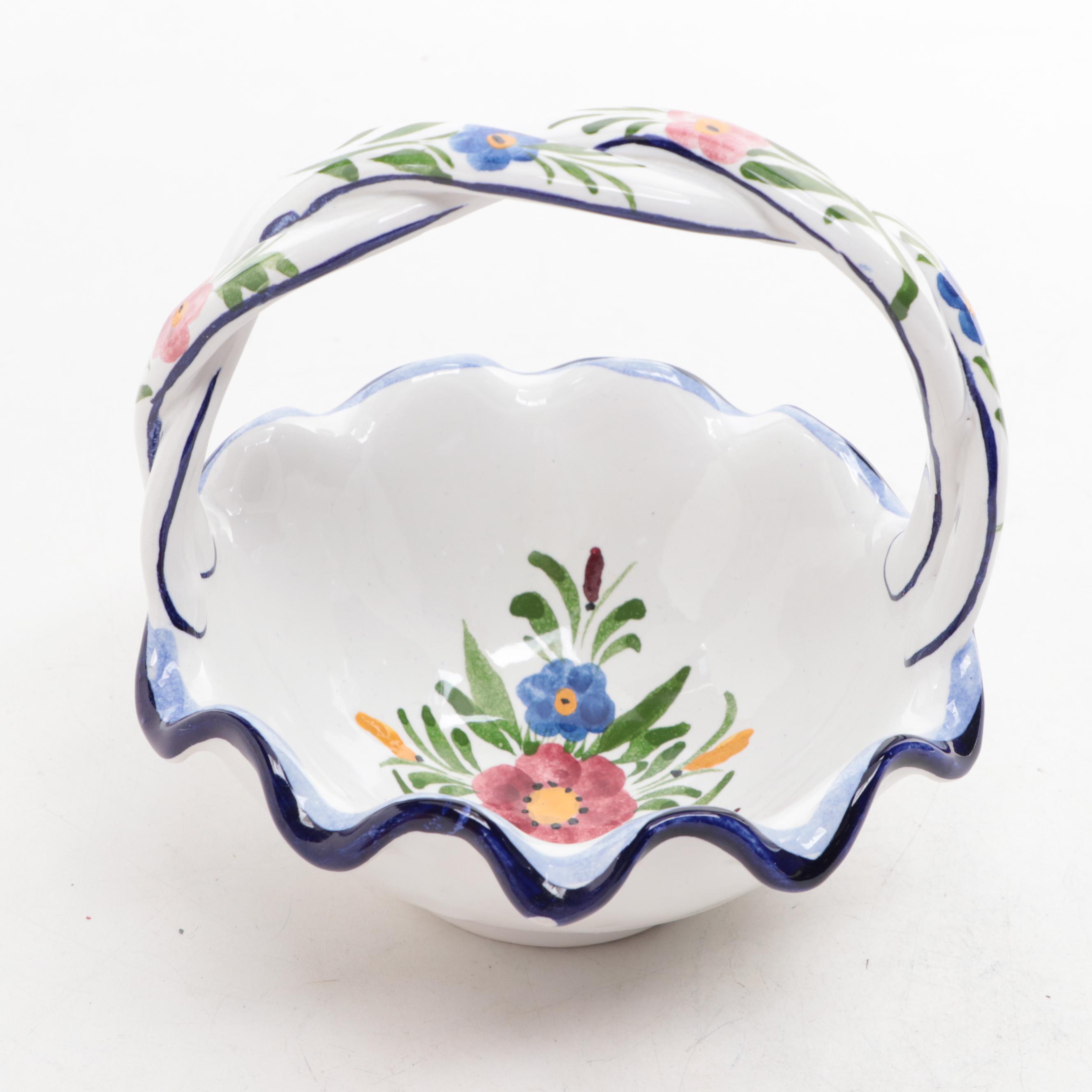 Crown Staffordshire Bud Vase with White House Christmas Ornament and Other Decor