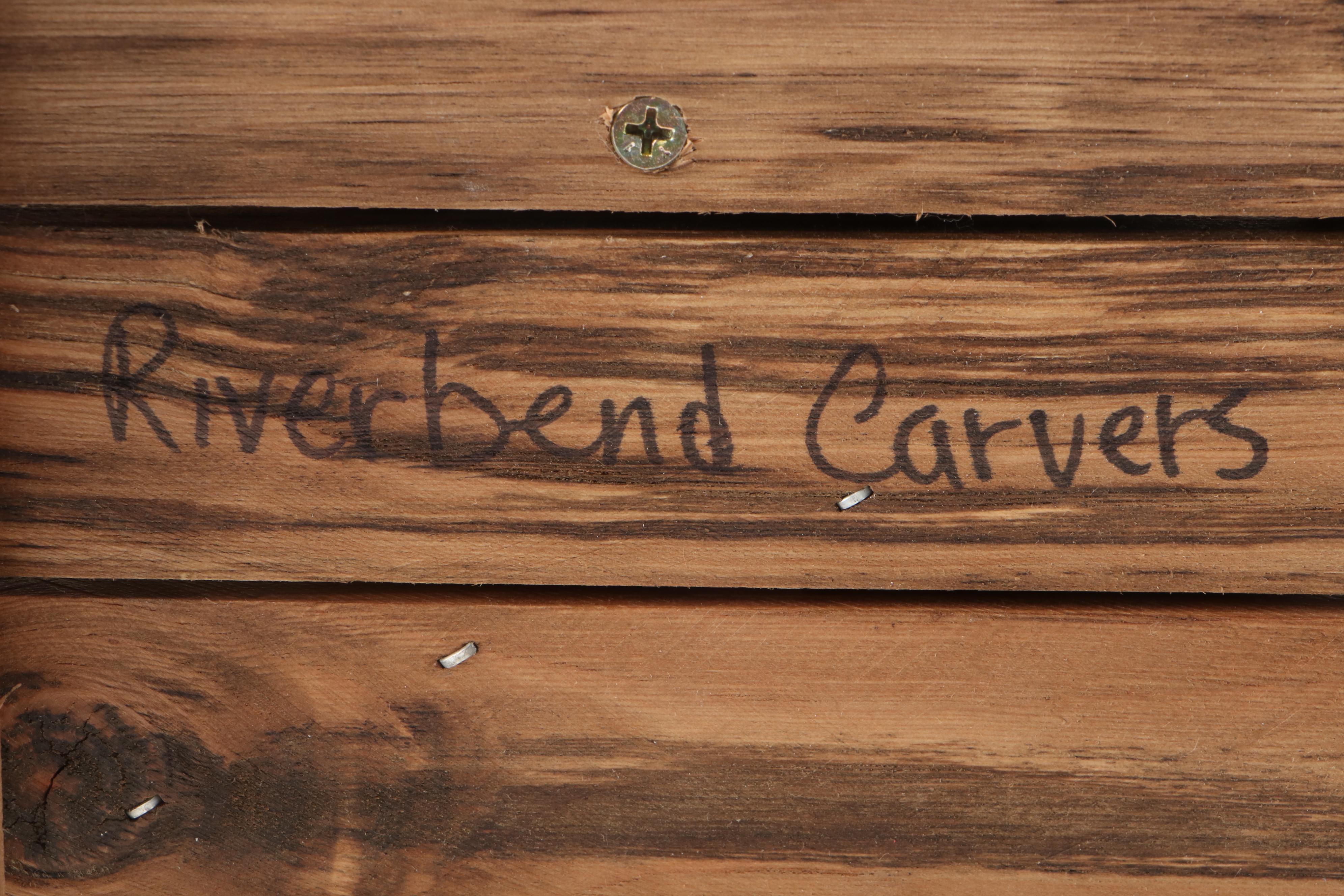 Riverbend Carvers Polychrome Hand Carved Mallard Duck and Decoy Wall Plaque