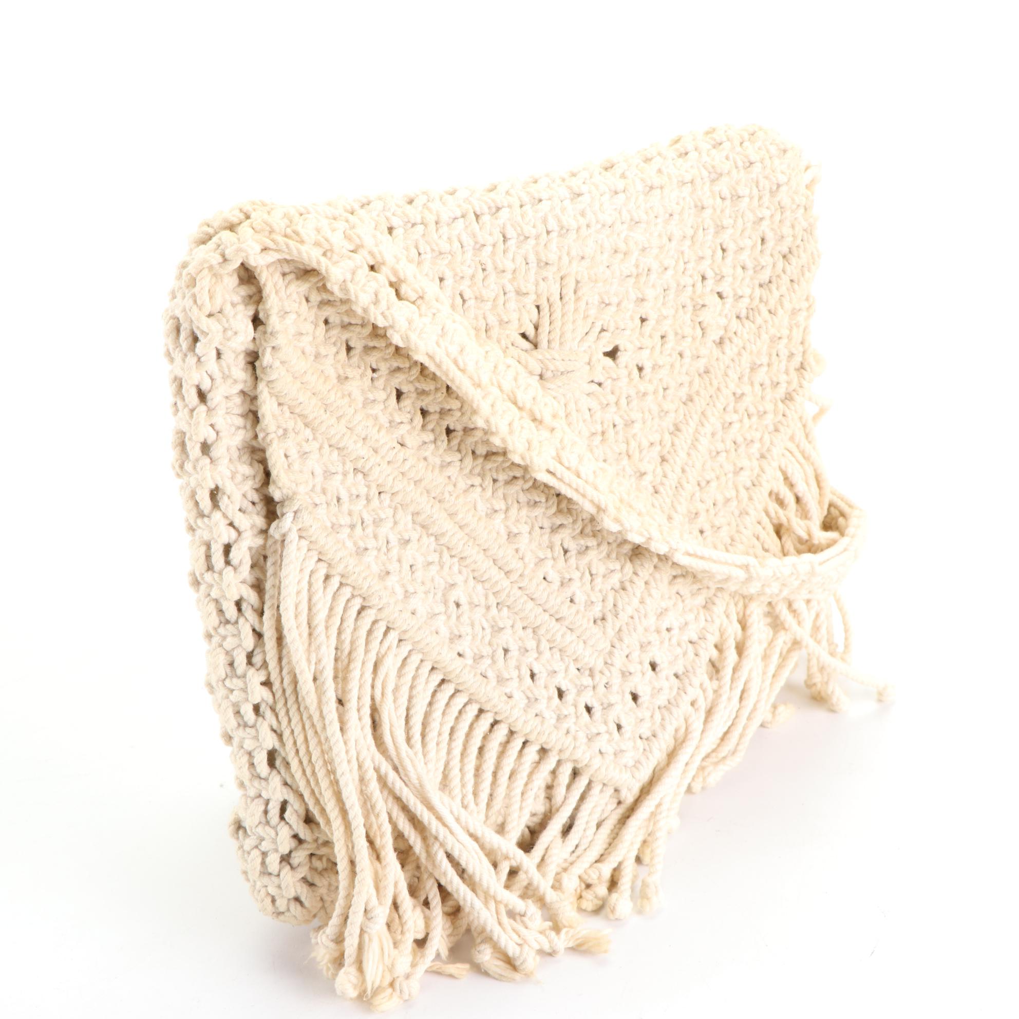 La Rue Top Handle Crochet Handbag with Other Crochet and Macramé Bags