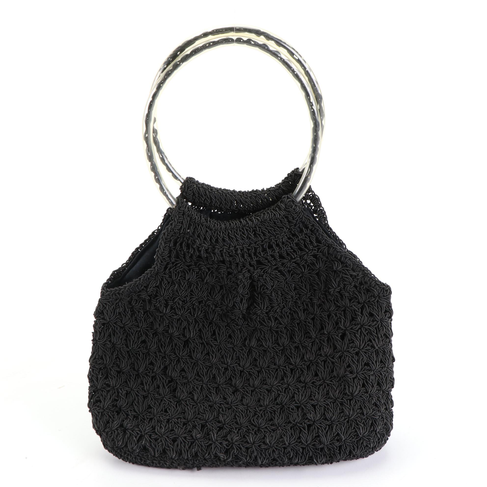 La Rue Top Handle Crochet Handbag with Other Crochet and Macramé Bags