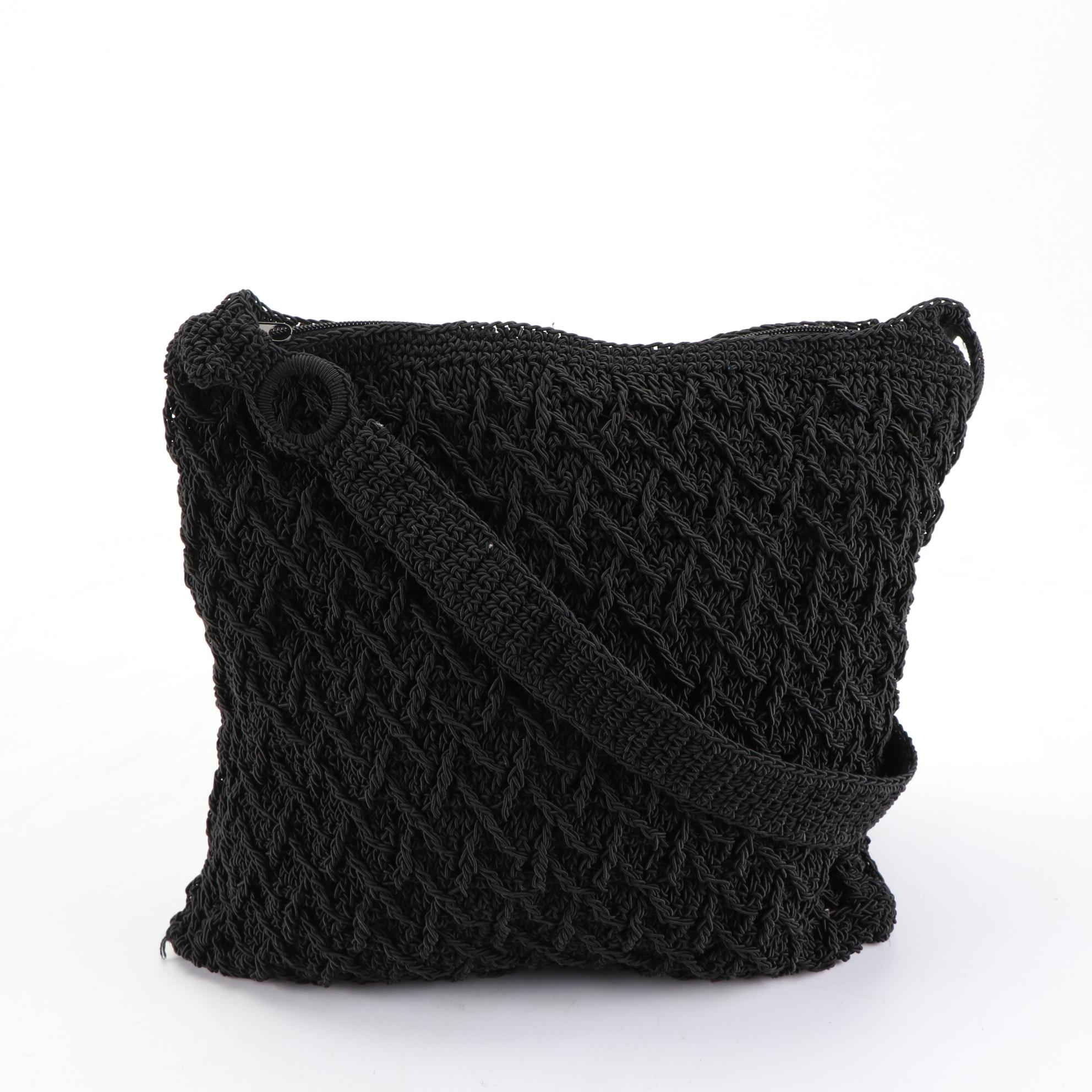 La Rue Top Handle Crochet Handbag with Other Crochet and Macramé Bags